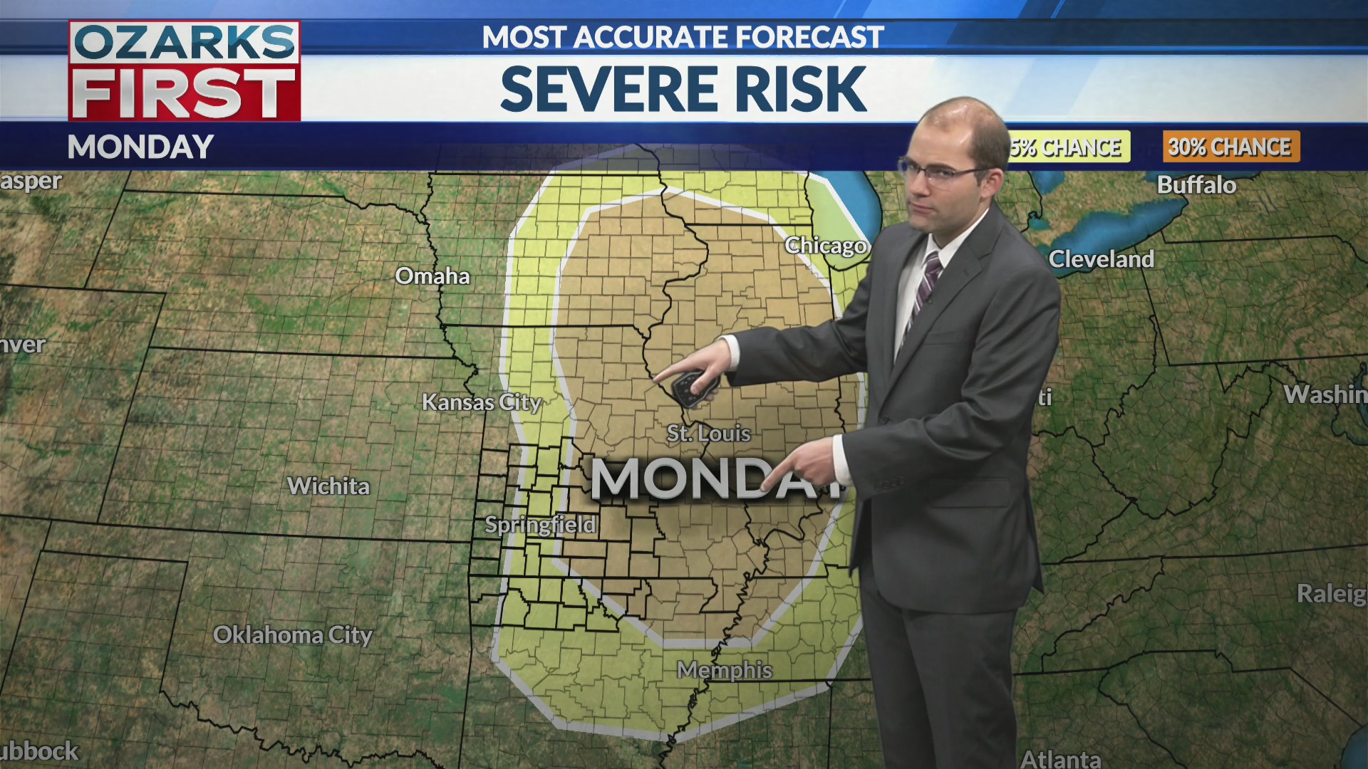 Rain ending today, storms returning Sunday & Monday – KOLR ...