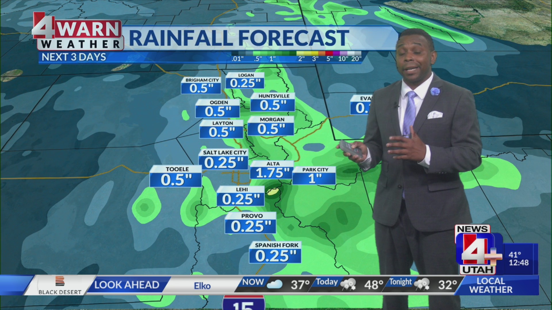 Mostly cloudy with isolated valley rain and mountain snow showers ...
