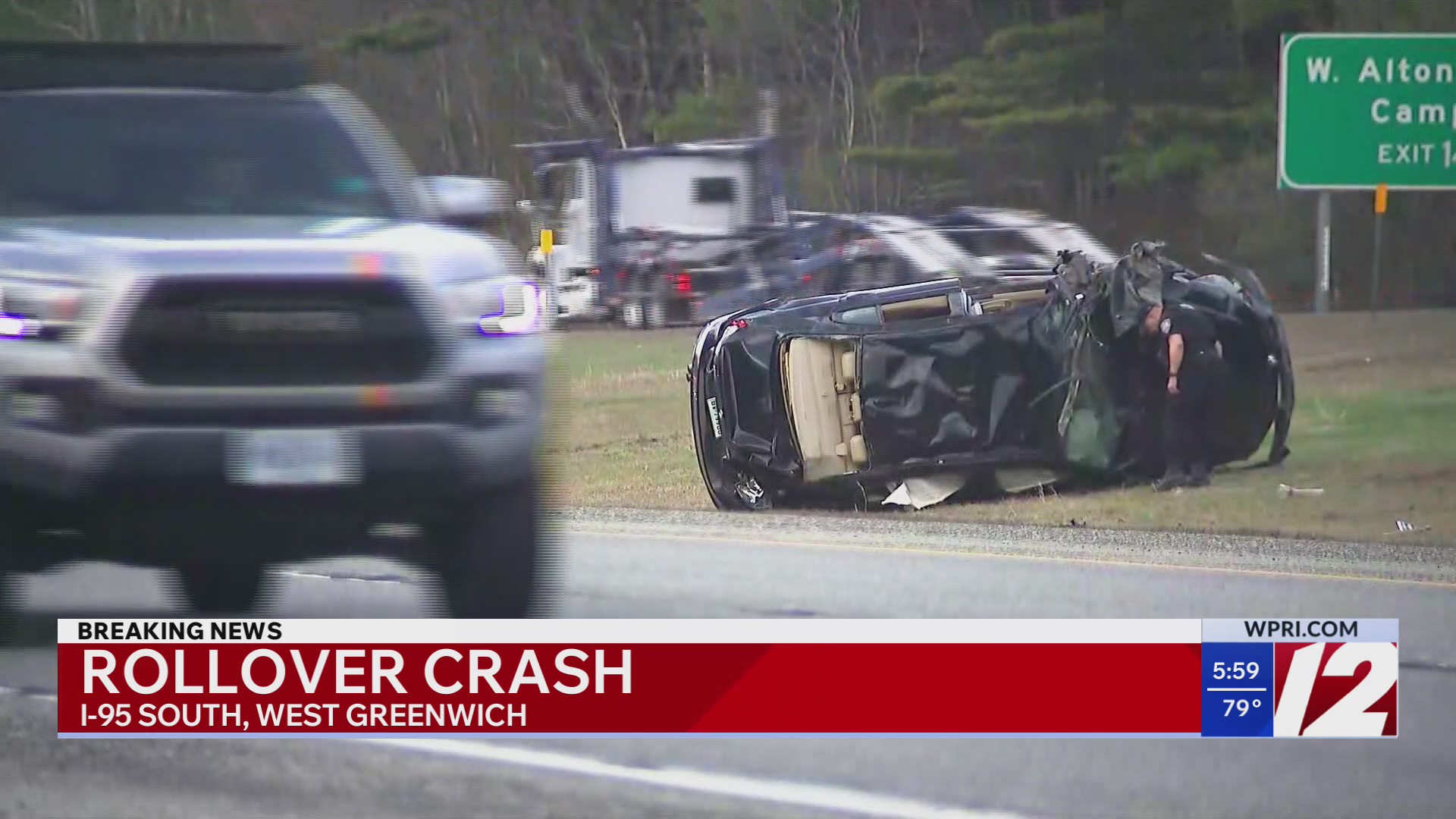 Police respond to rollover crash on I-95 South – WPRI.com