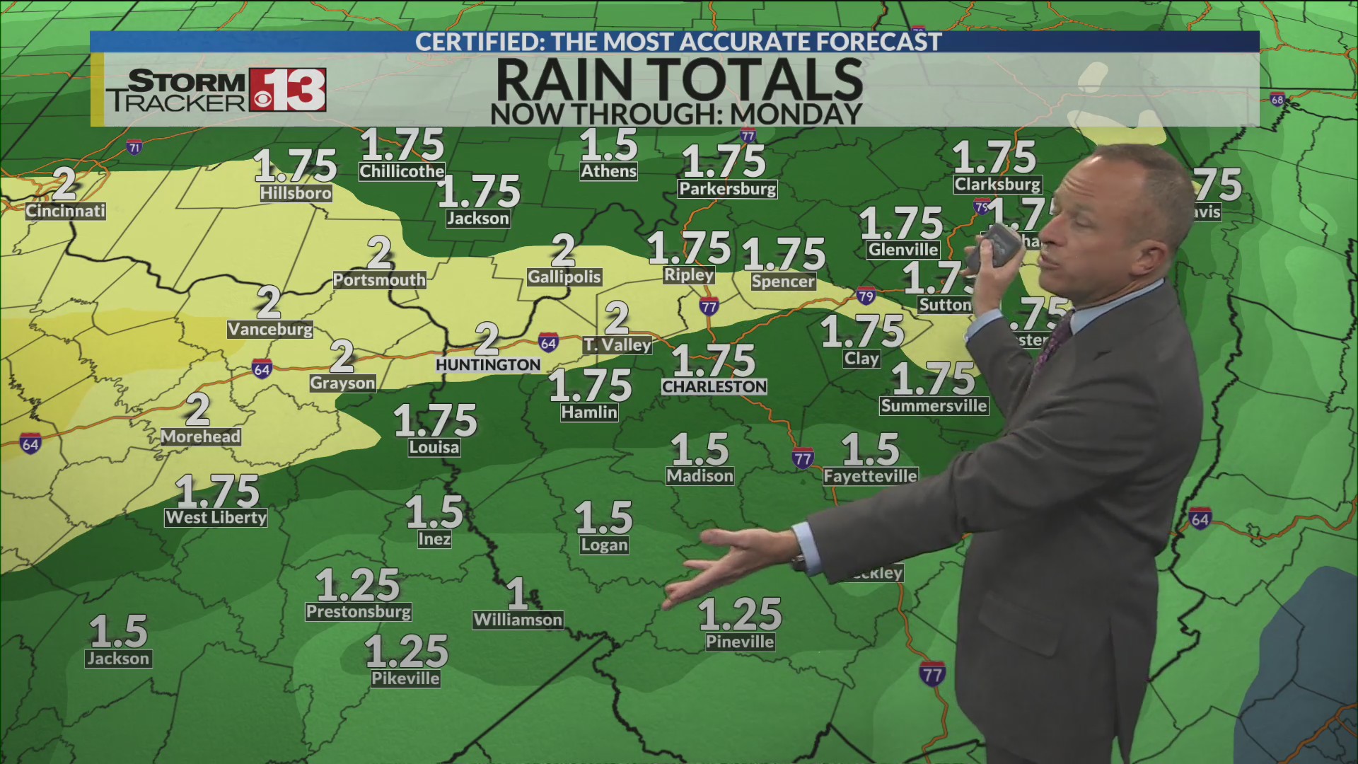 The rain is here and there’s more later this week! – WOWK 13 News