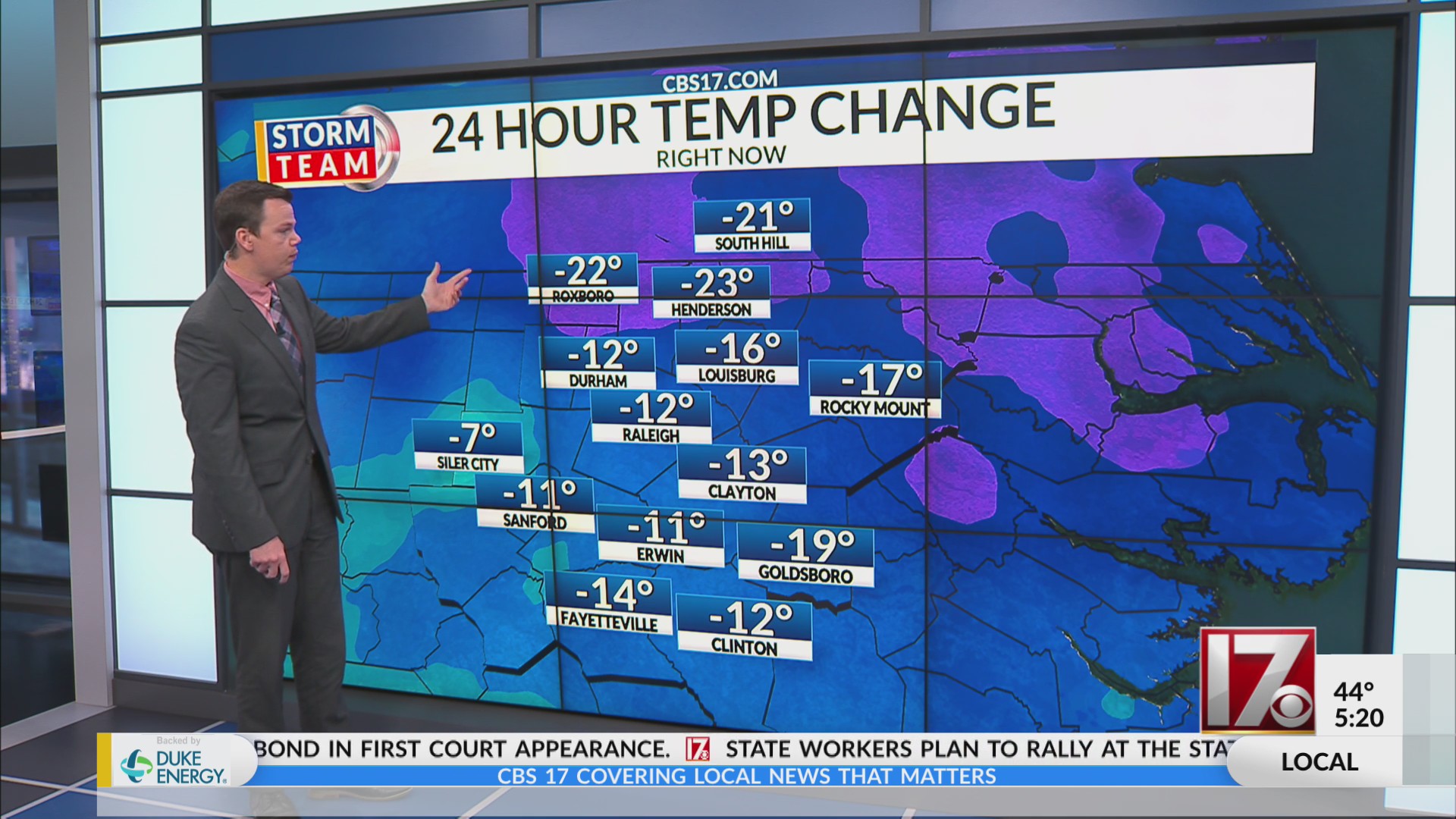Second cold front brings more rain to central NC – CBS17.com