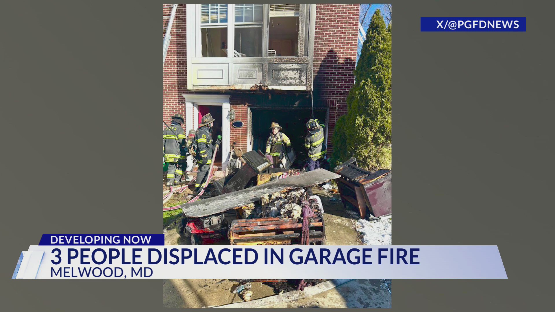 3 displaced in Prince George’s County garage fire – DC News Now | DC ...