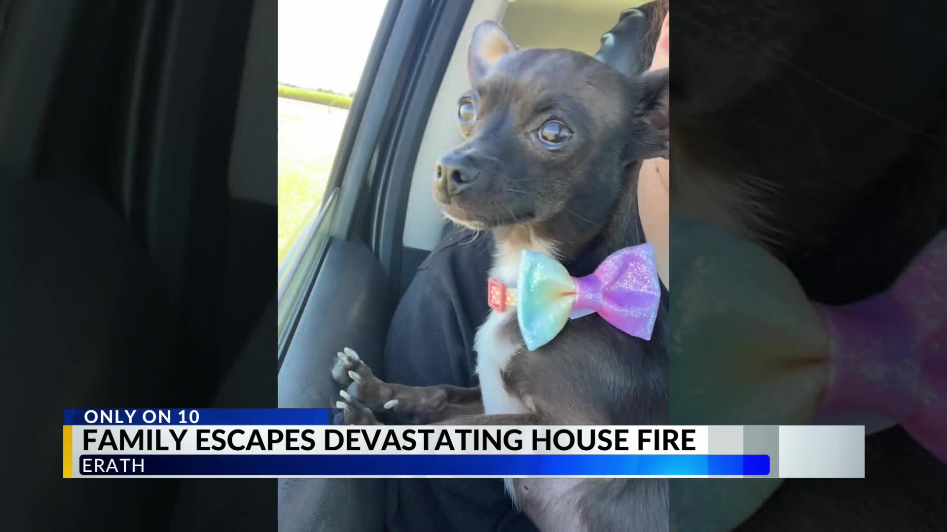 Erath family escapes, pet and possessions are lost in devastating house fire