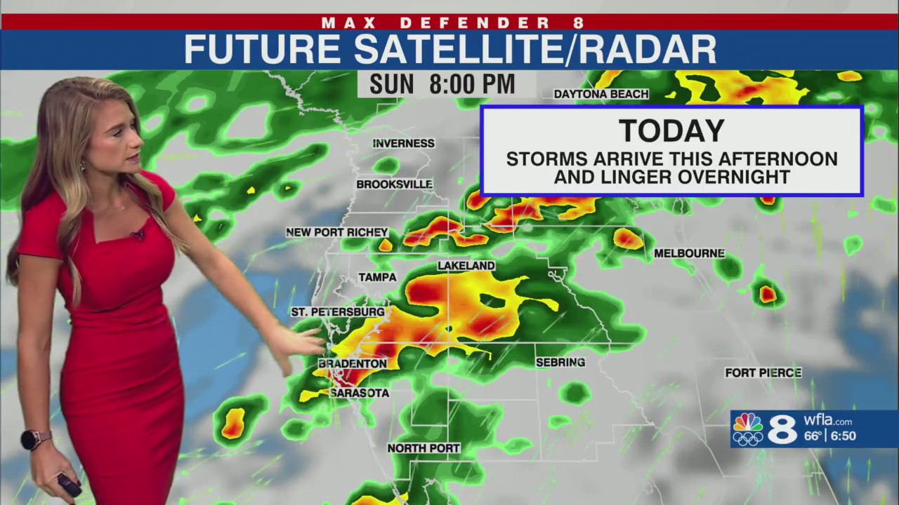 Stormy Sunday afternoon, cooler air arrives this week – WFLA