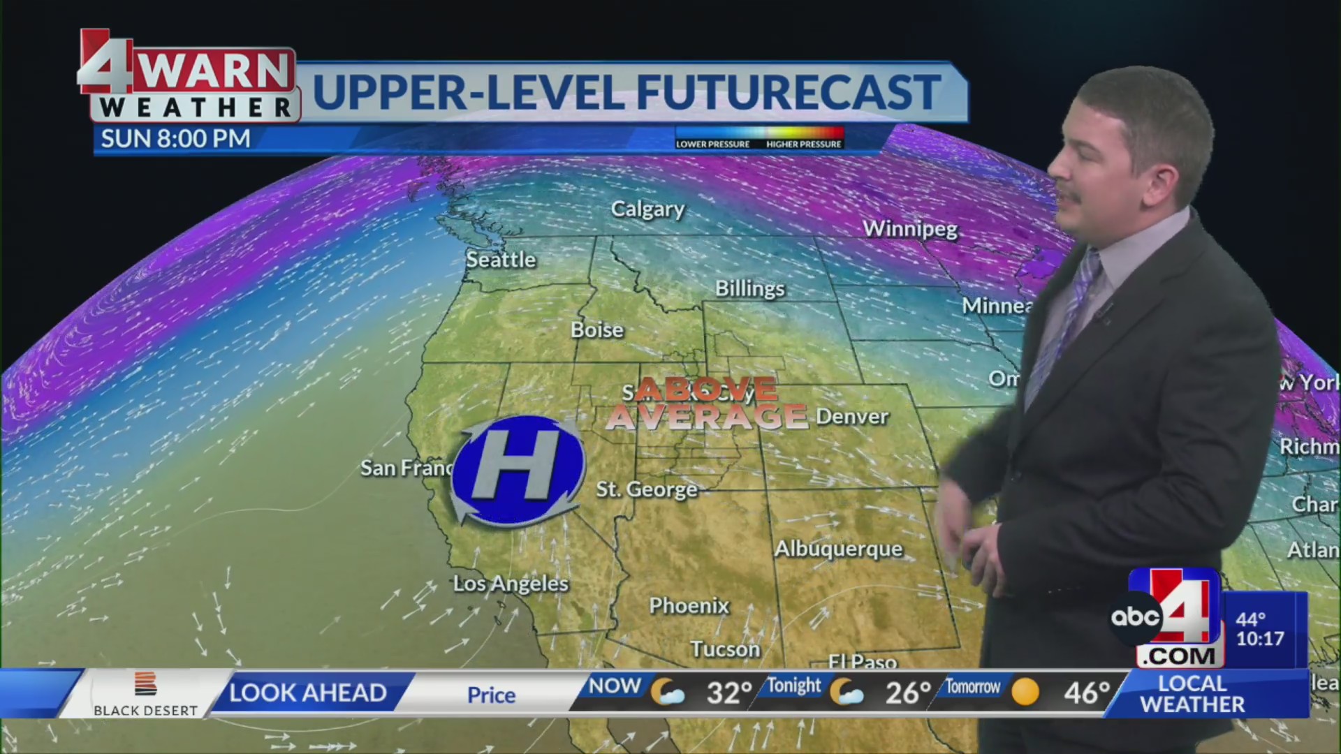 Drier conditions for Sunday with above average temperatures next week ...