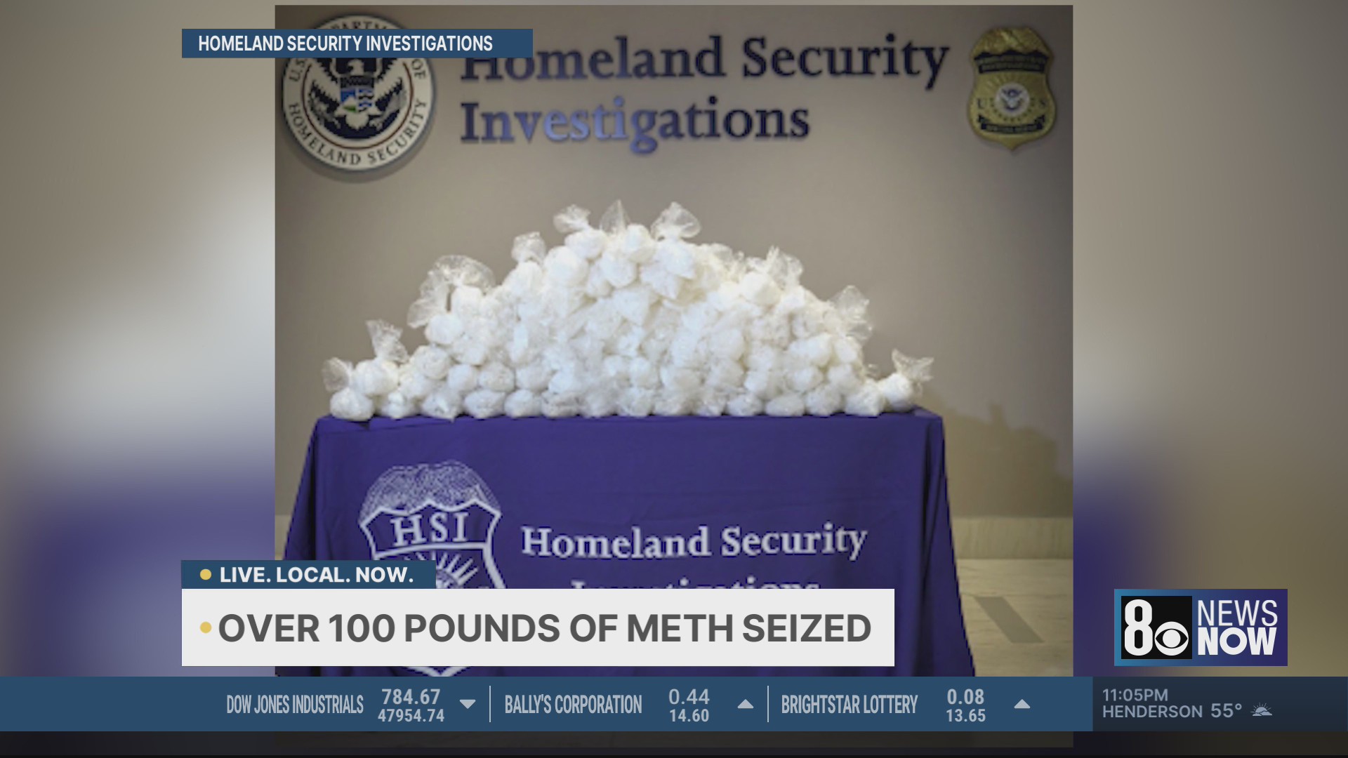 Police in Las Vegas seize over 100 pounds of meth – KLAS
