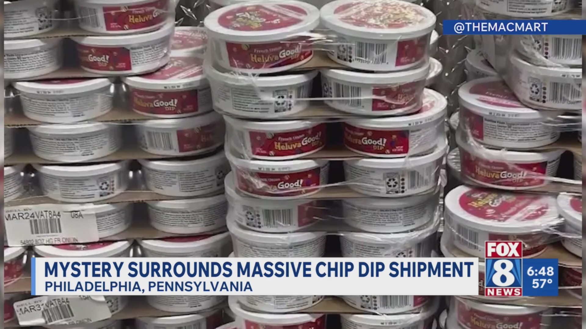 Large Chip Drop Mystery surrounds massive chip dip shipment – Fox 8 Cleveland WJW