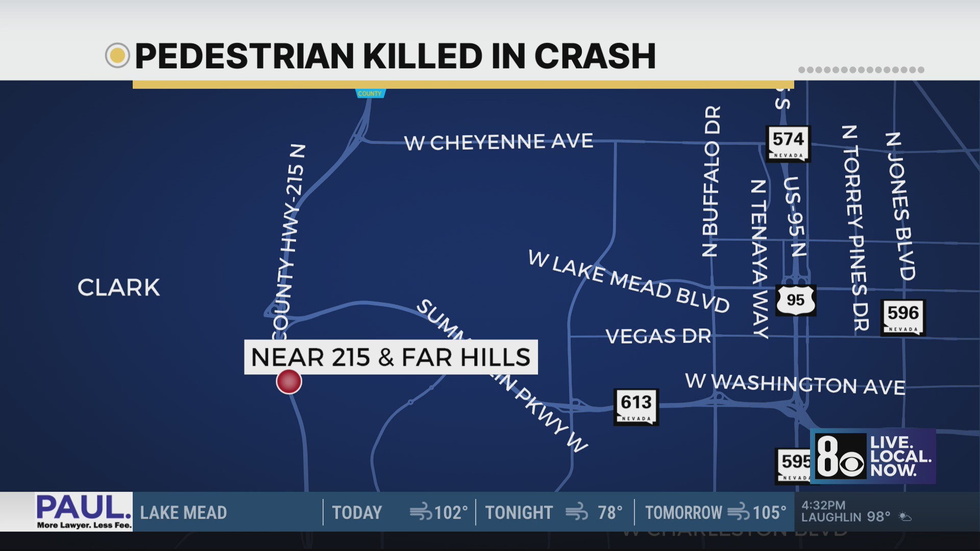 Man killed in crash on 215 in west Las Vegas valley; driver arrested ...