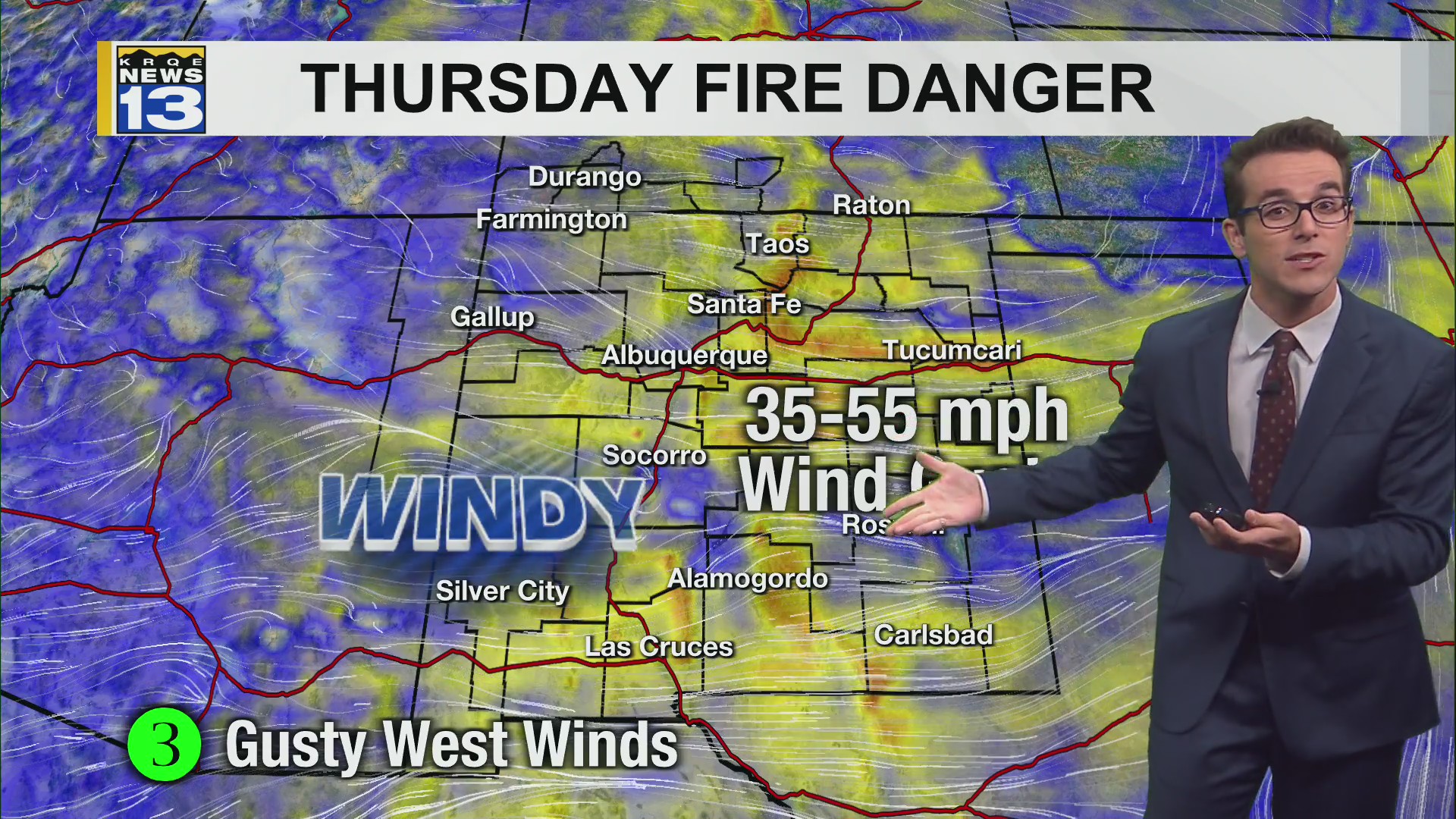 Cooler, dry and windy weather brings higher fire threat to New Mexico ...