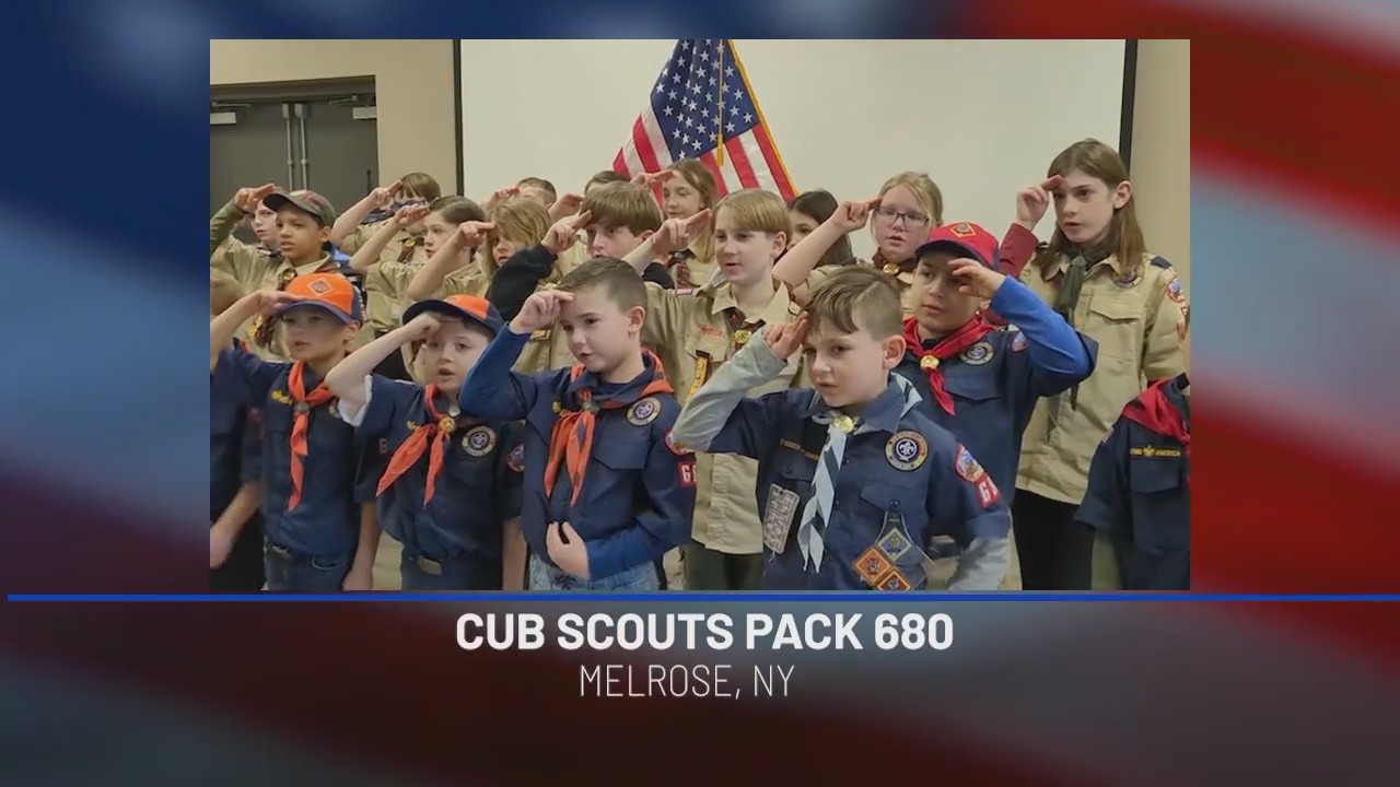 Cub Scouts Pack 680 gives us our daily Pledge of Allegiance! – NEWS10 ABC