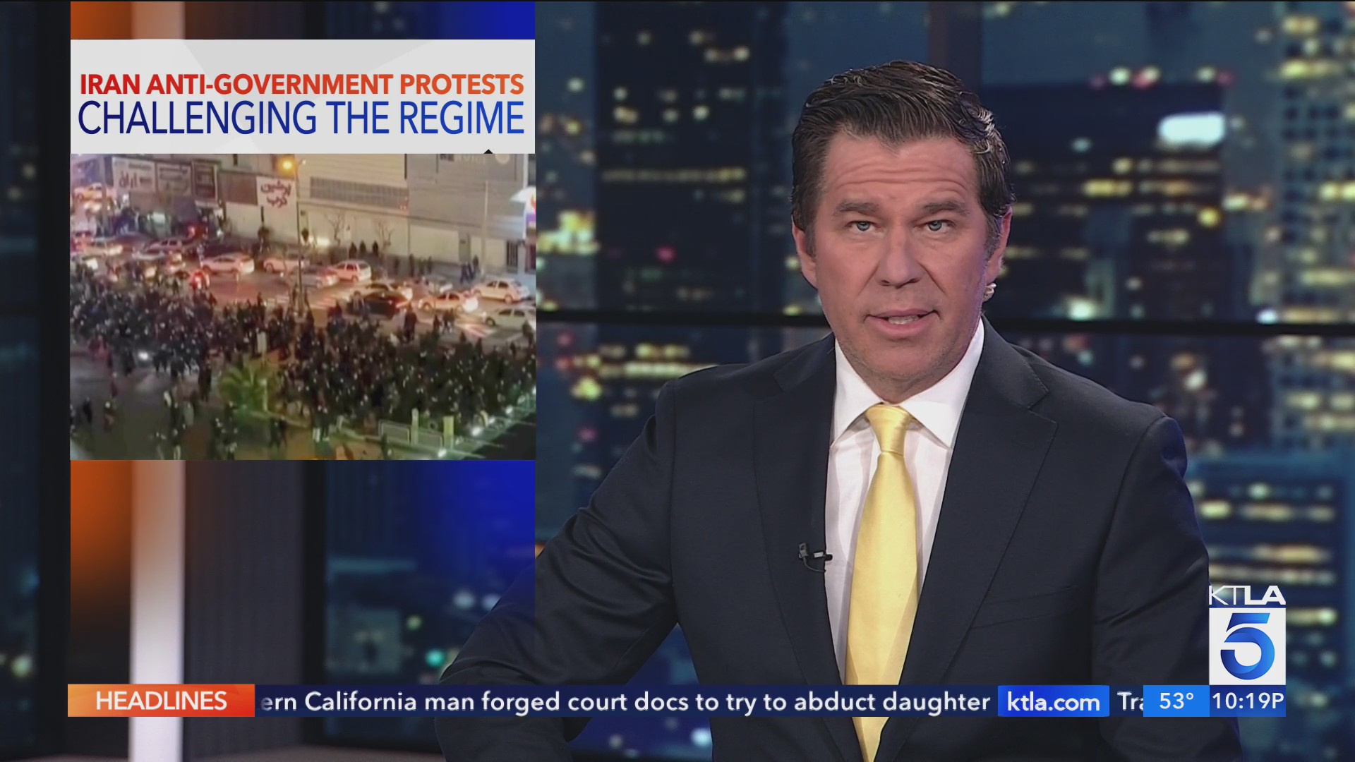 Thousands gather for 2nd night of nationwide protests in Iran – KTLA