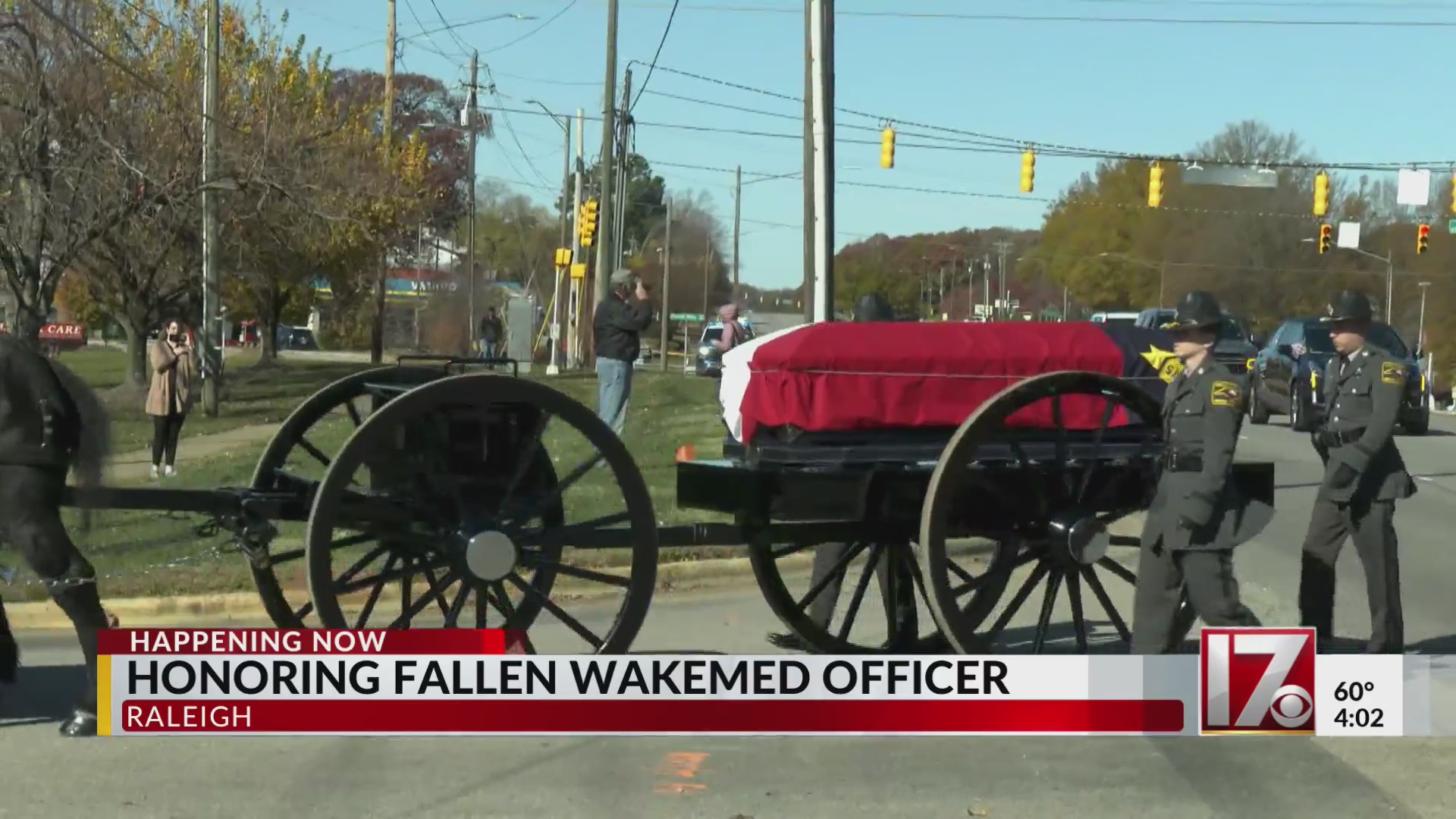 Family, friends attend funeral for fallen WakeMed officer – CBS17.com