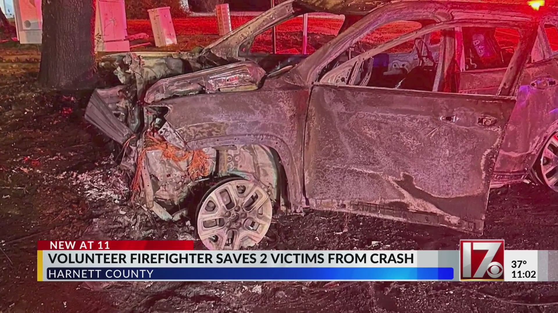 Off-duty firefighter saves two victims from Harnett County crash ...