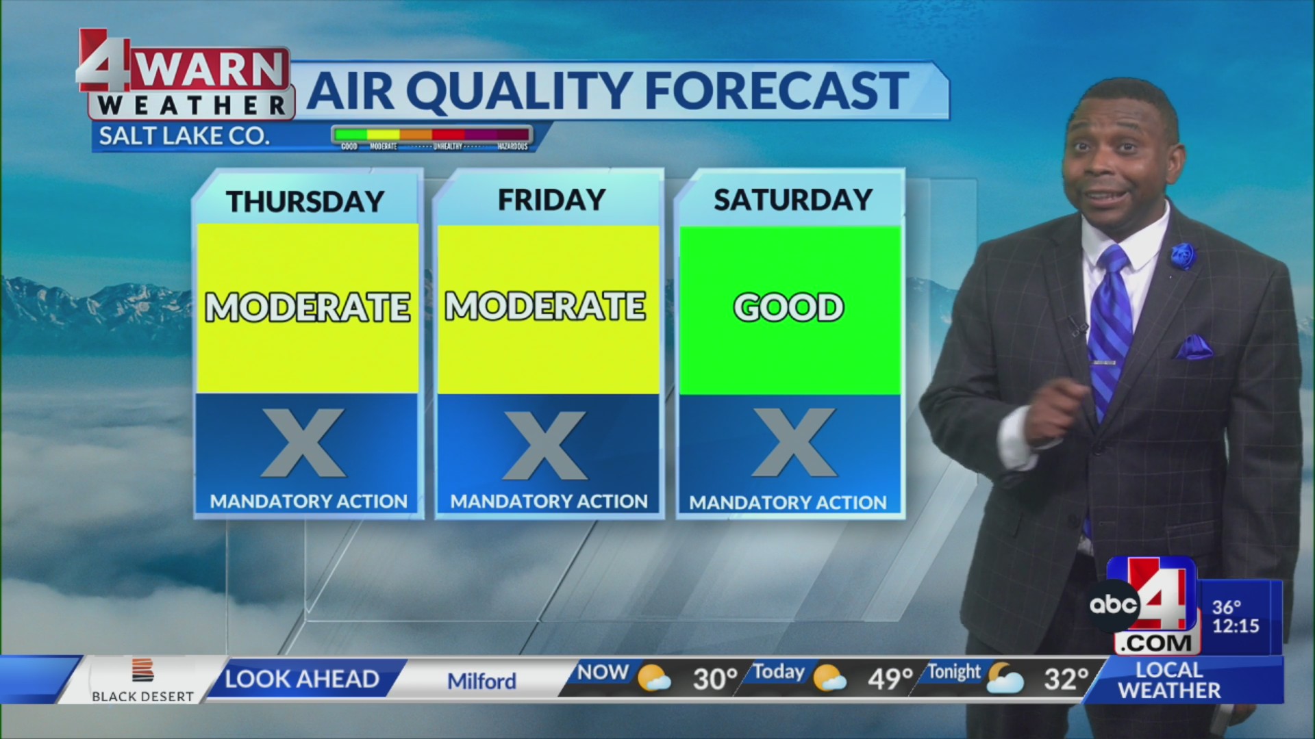 Hazy sunshine and mild temperatures continue – ABC4 Utah