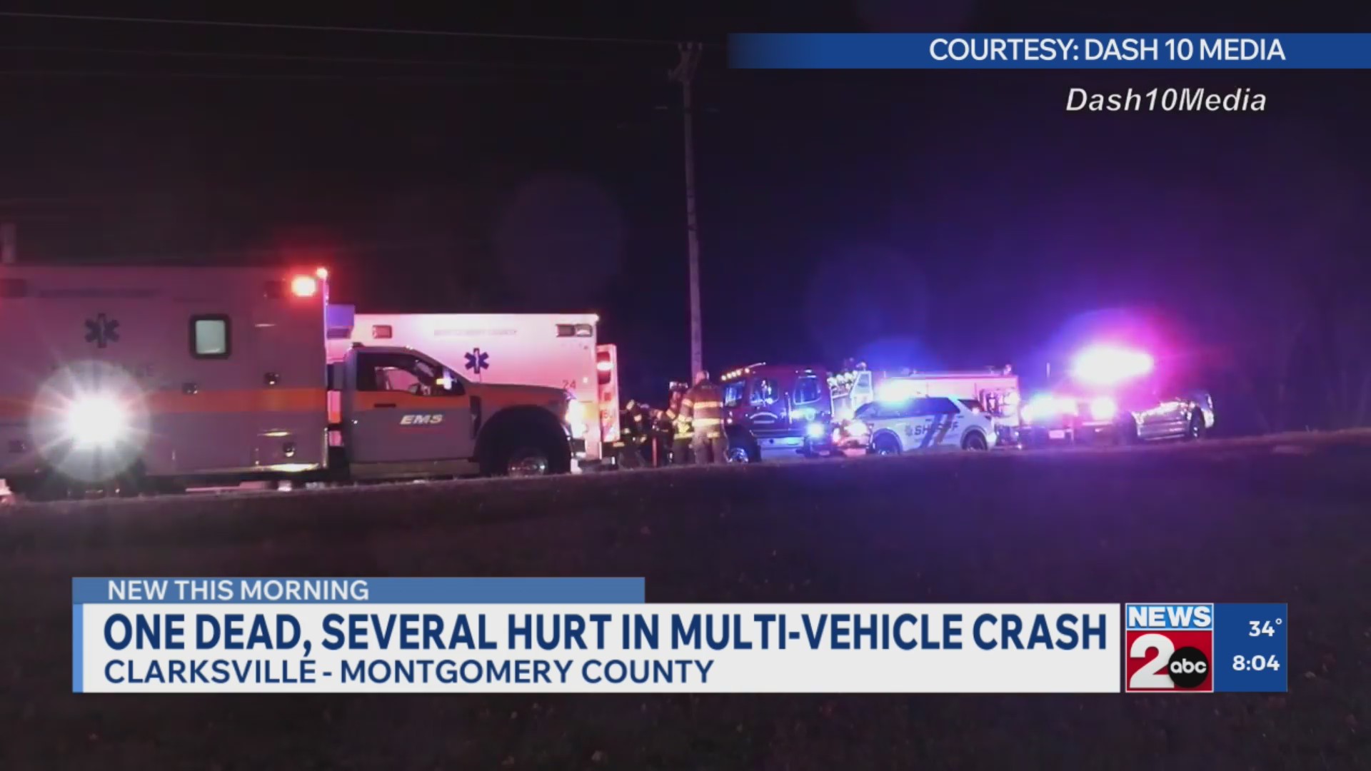 1 dead, several hurt in multi-vehicle crash in Clarksville – WKRN News 2