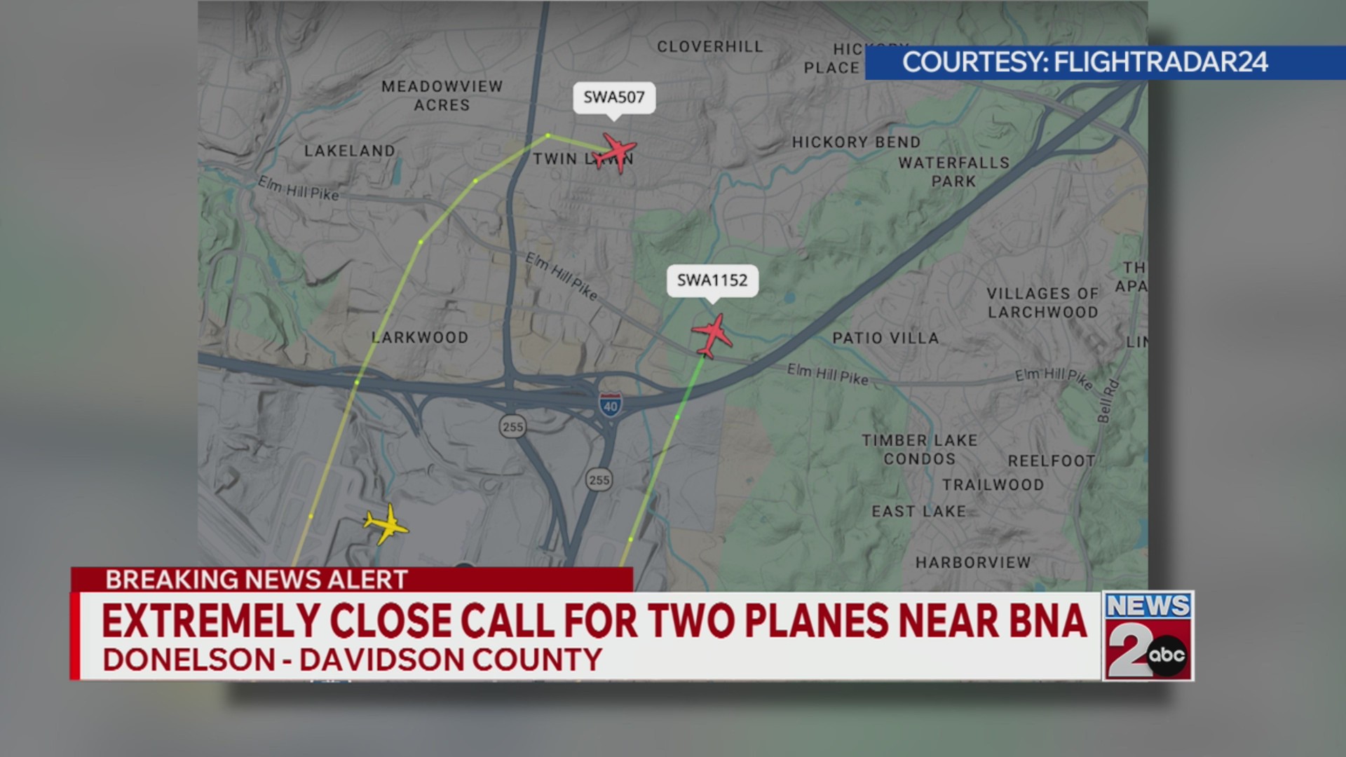 Extremely close call for 2 planes near BNA – WKRN News 2