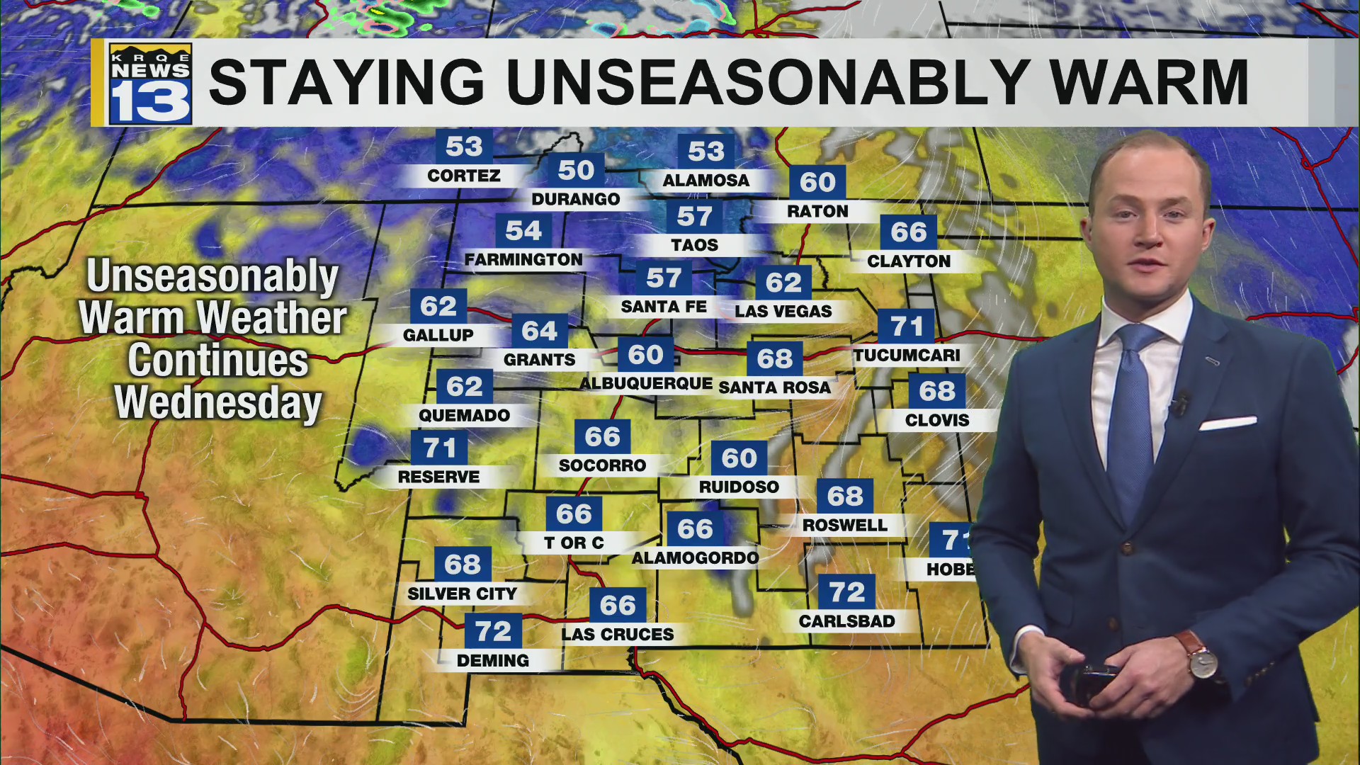 Stretch of record warm weather continues across New Mexico – KRQE NEWS ...