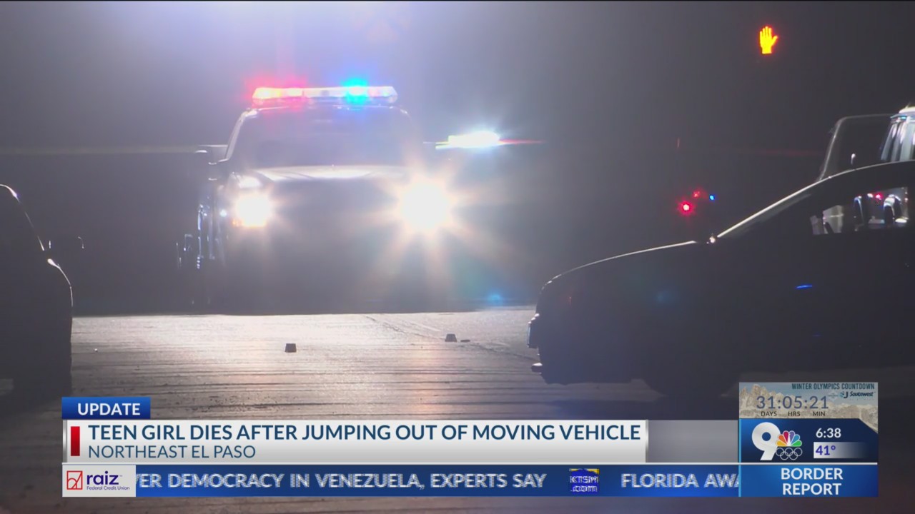 Teen dies after jumping out of vehicle in Northeast El Paso – KTSM 9 News