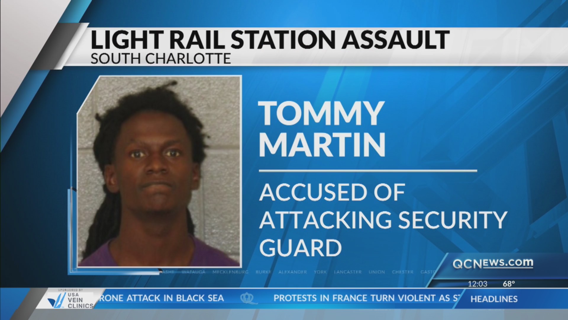 Man accused of attacking security guard at Charlotte light rail station ...