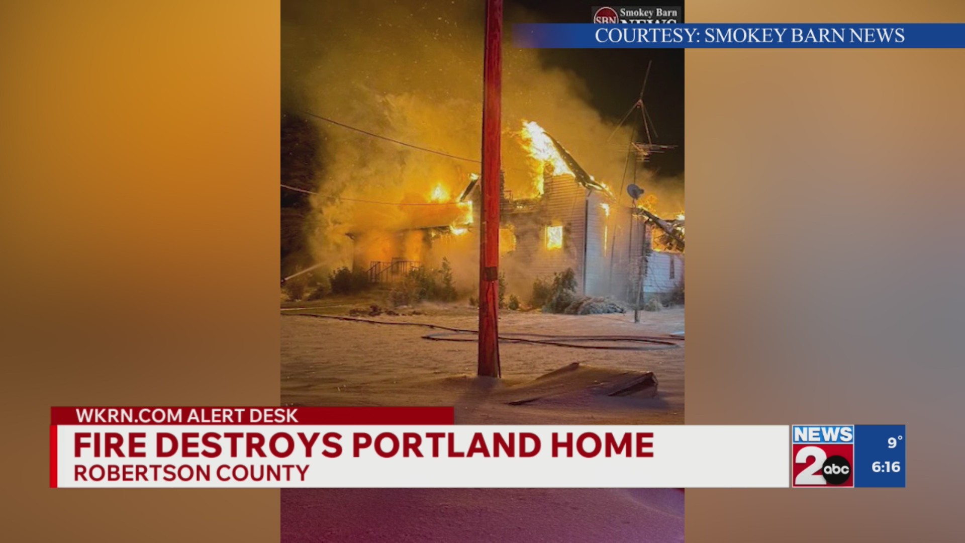 Fire destroys Portland, TN house – WKRN News 2
