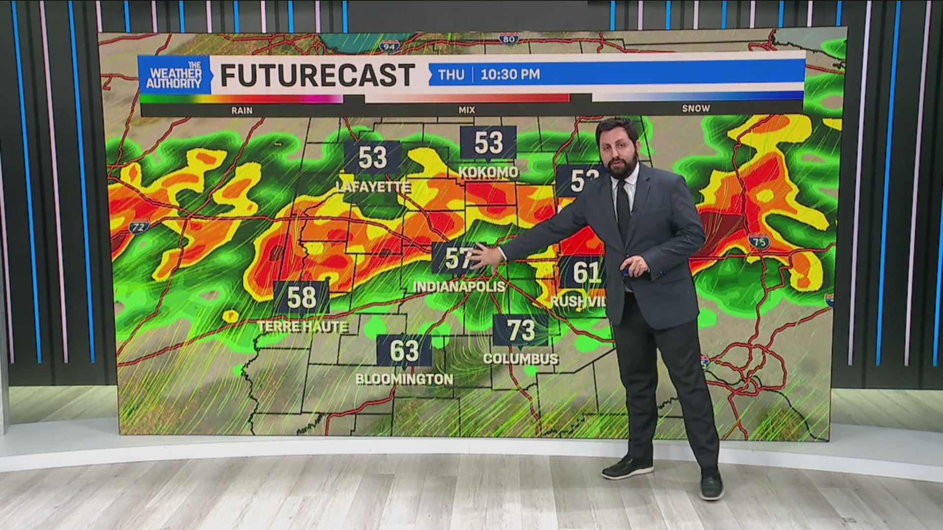 A threat tonight for strong to severe storms with heavy rain – Fox 59