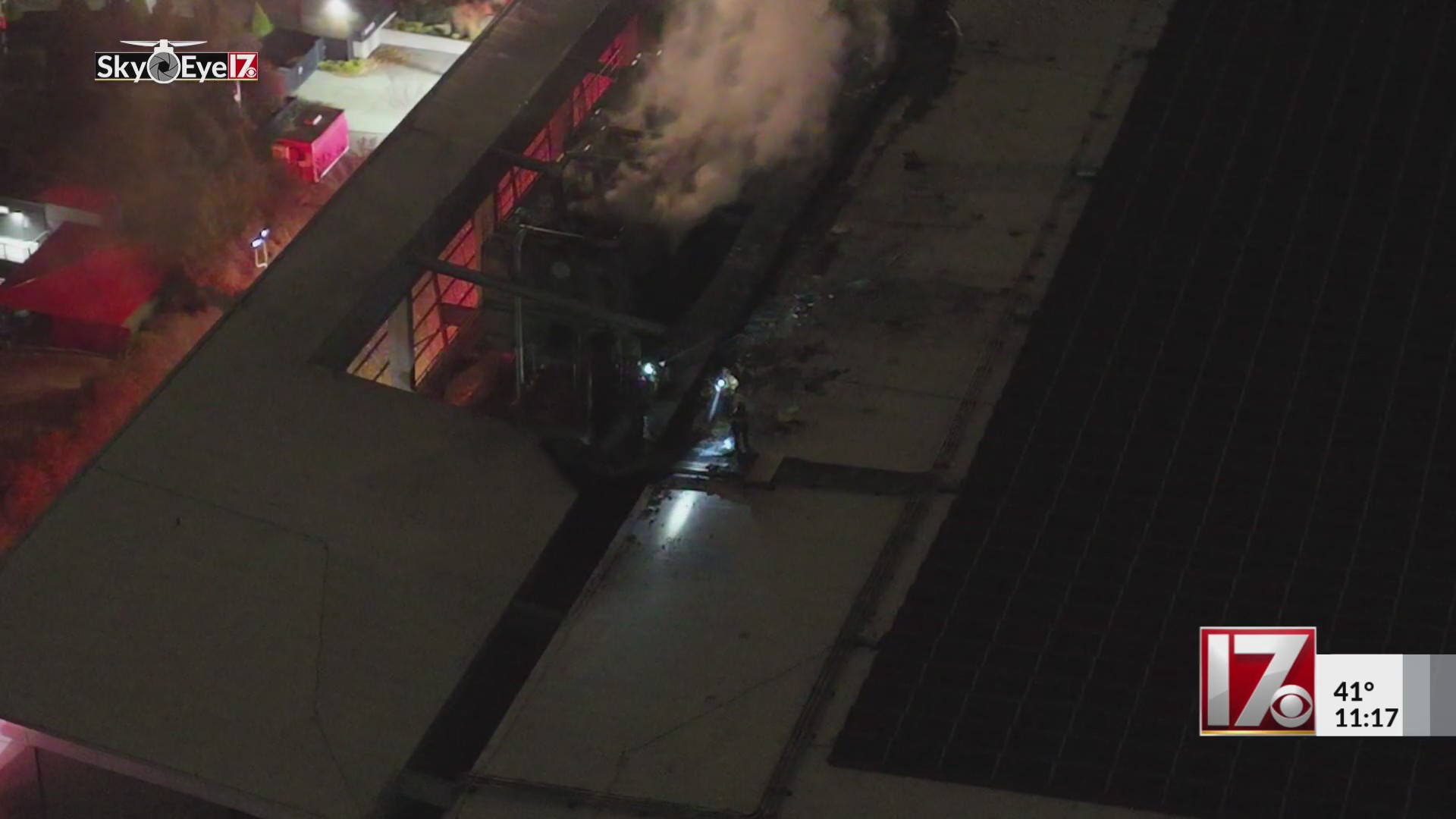 Roof damage on Raleigh Convention Center after fire – CBS17.com
