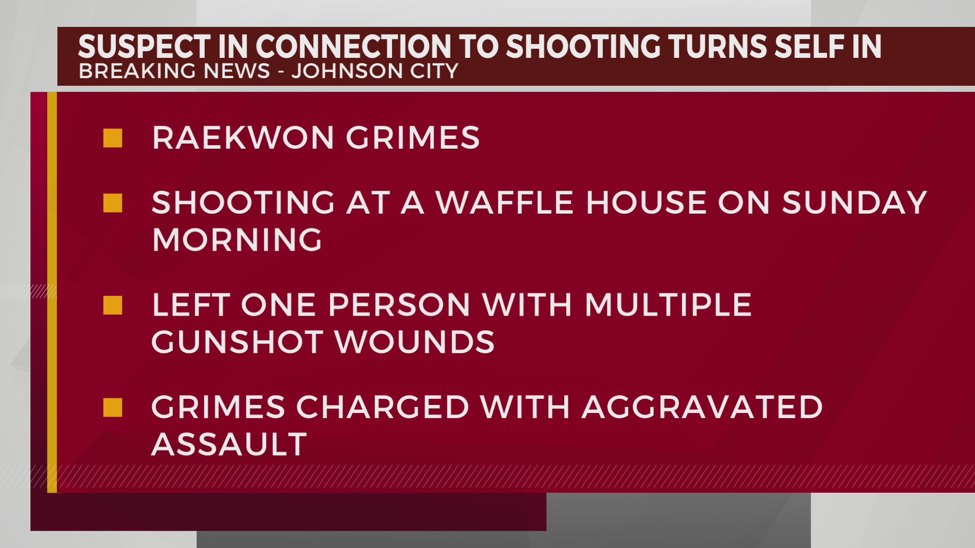 JCPD: Waffle House shooting suspect turns self in – WJHL | Tri-Cities ...