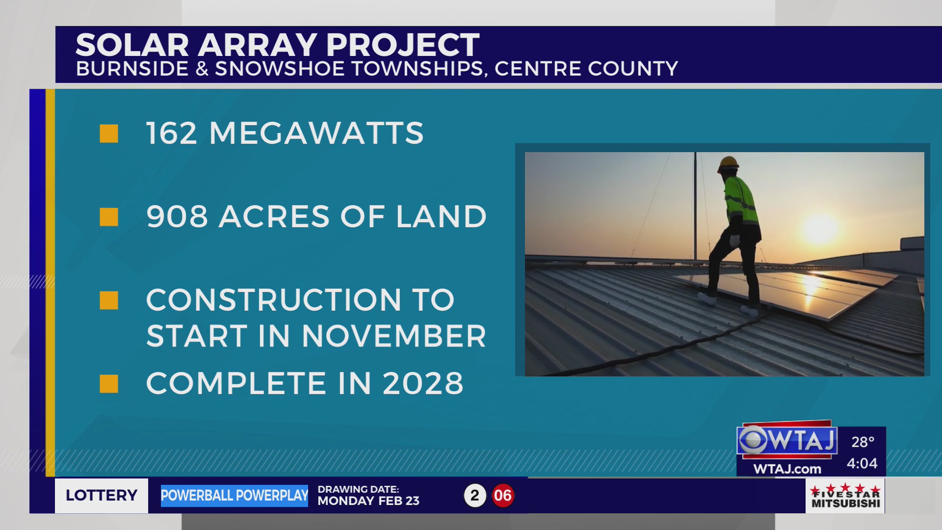 Centre County solar array project in early stages – WTAJ | Your News Leader