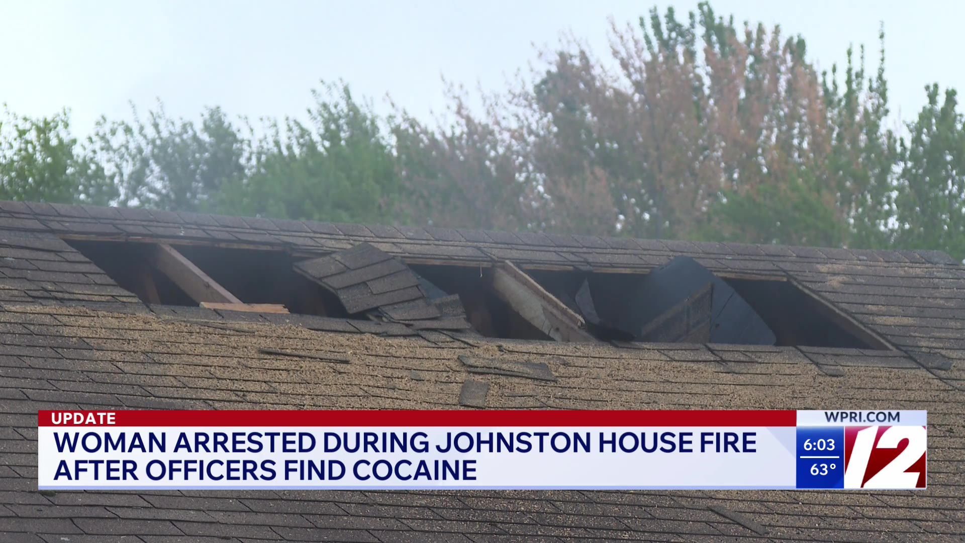 Crews knock down house fire in Johnston, woman arrested – WPRI.com