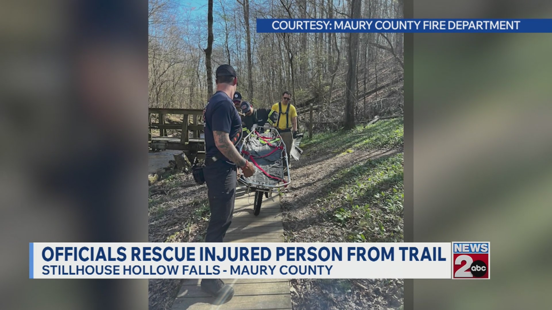 Officials rescue injured person from trail in Maury County – WKRN News 2