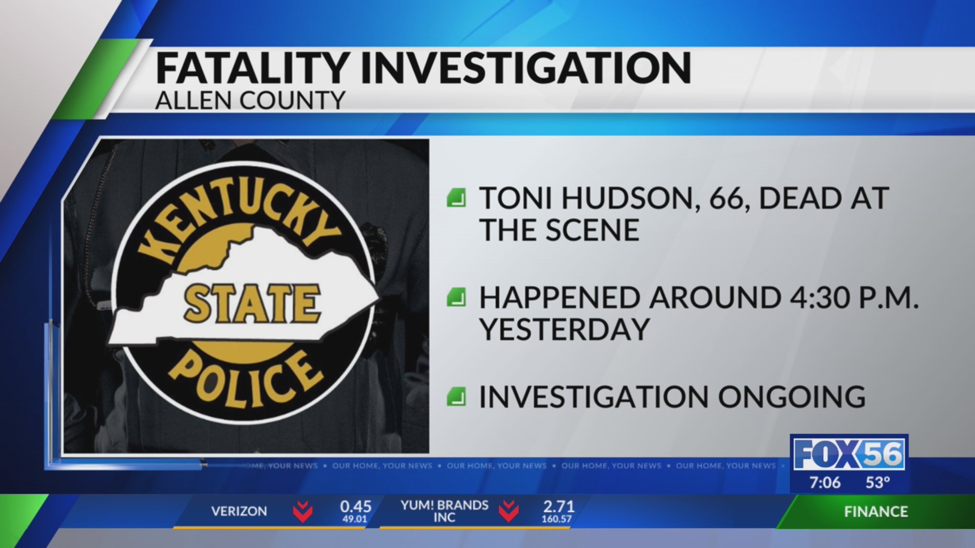 Fatal single-vehicle crash under investigation in Allen County – FOX 56 ...