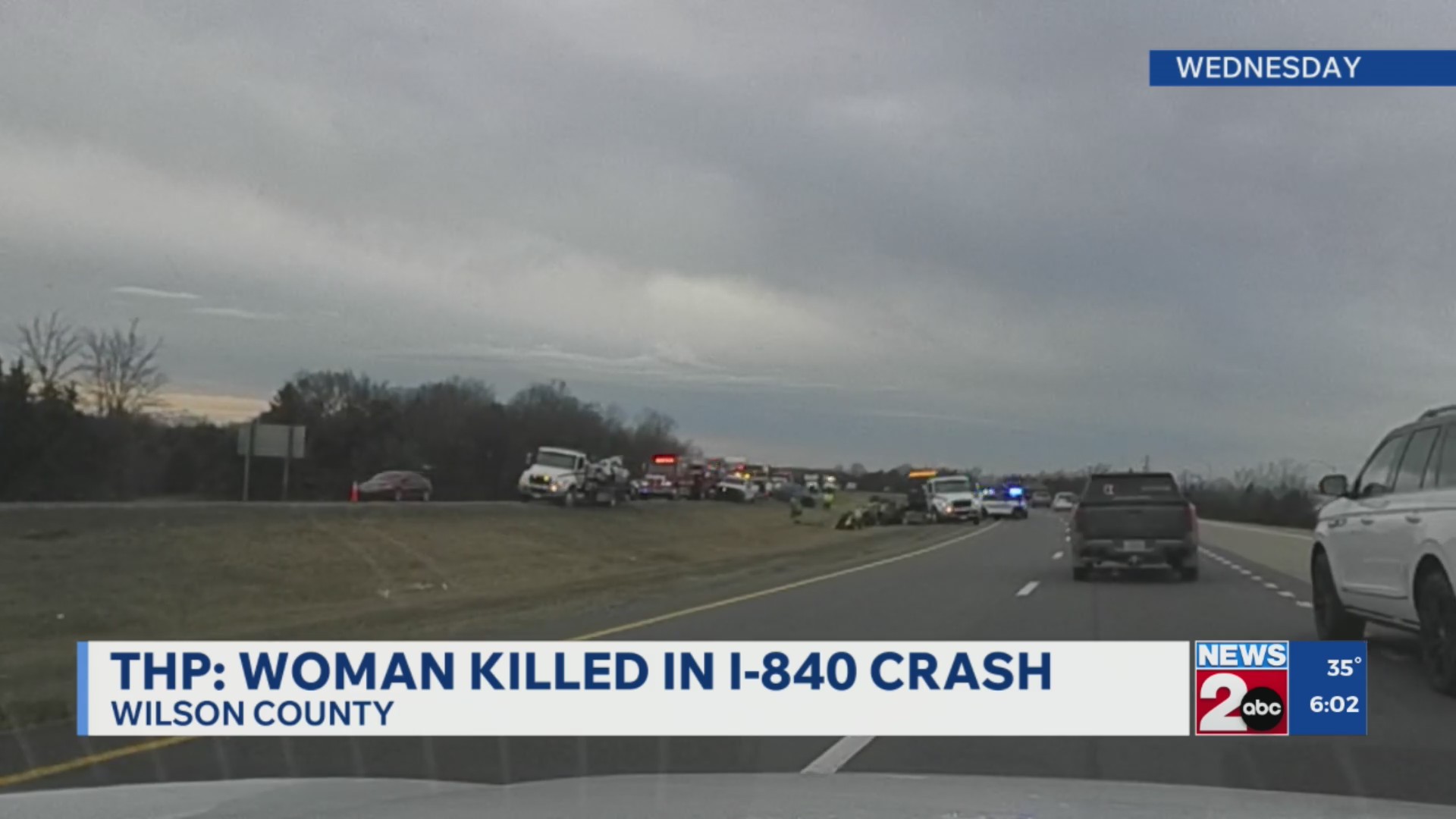 Woman killed in crash on I-840 – WKRN News 2