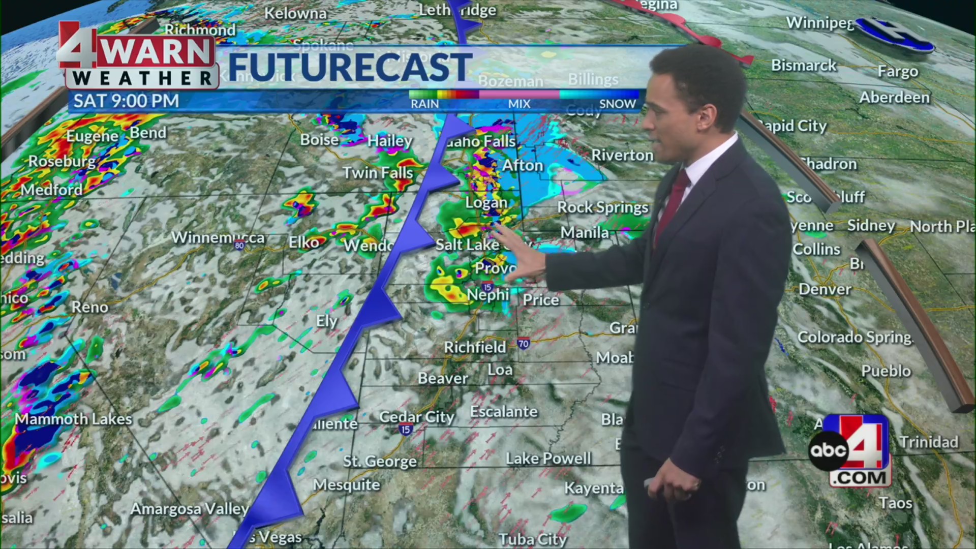 More valley rain and mountain snow arrives Sunday – ABC4 Utah
