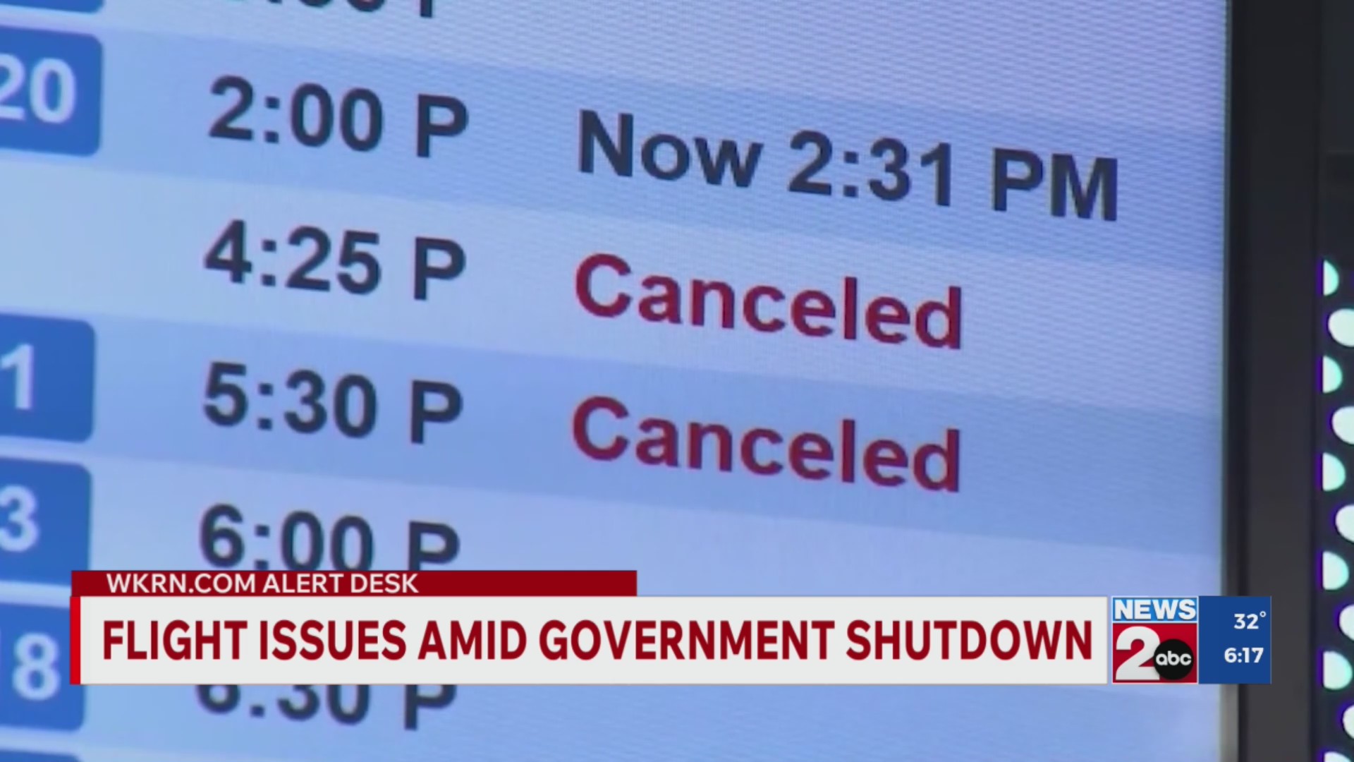 Airports see flight issues amid government shutdown – WKRN News 2