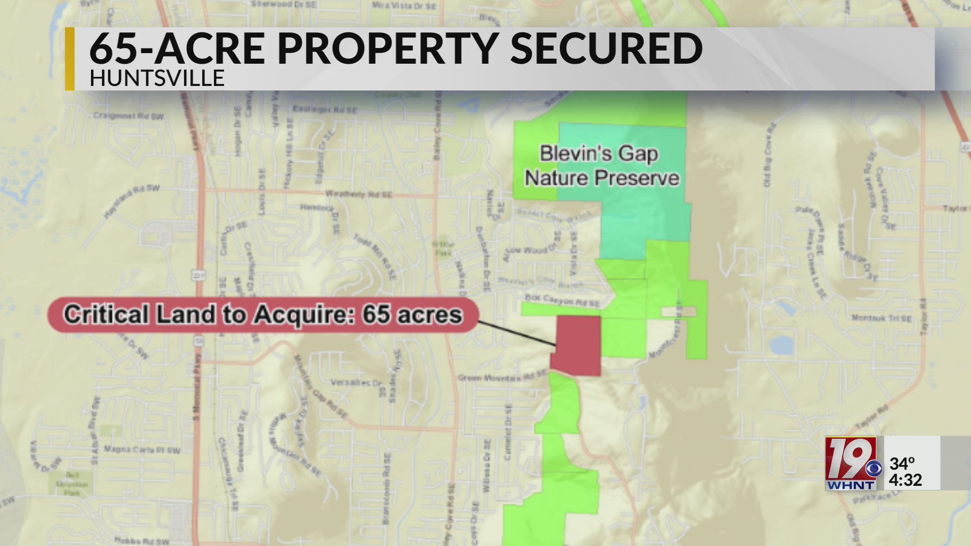 65-Acre Property Secured | Dec. 2, 2025 | News 19 at 4 p.m. – WHNT.com