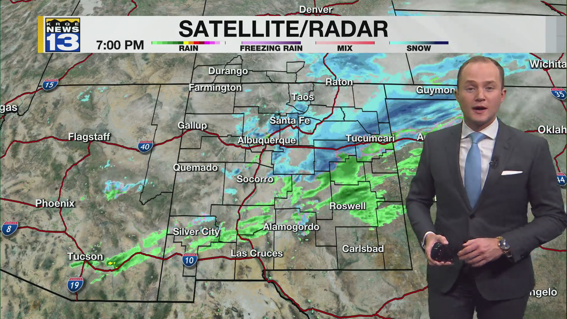 Snow continues in parts of New Mexico Wednesday night – KRQE NEWS 13 ...