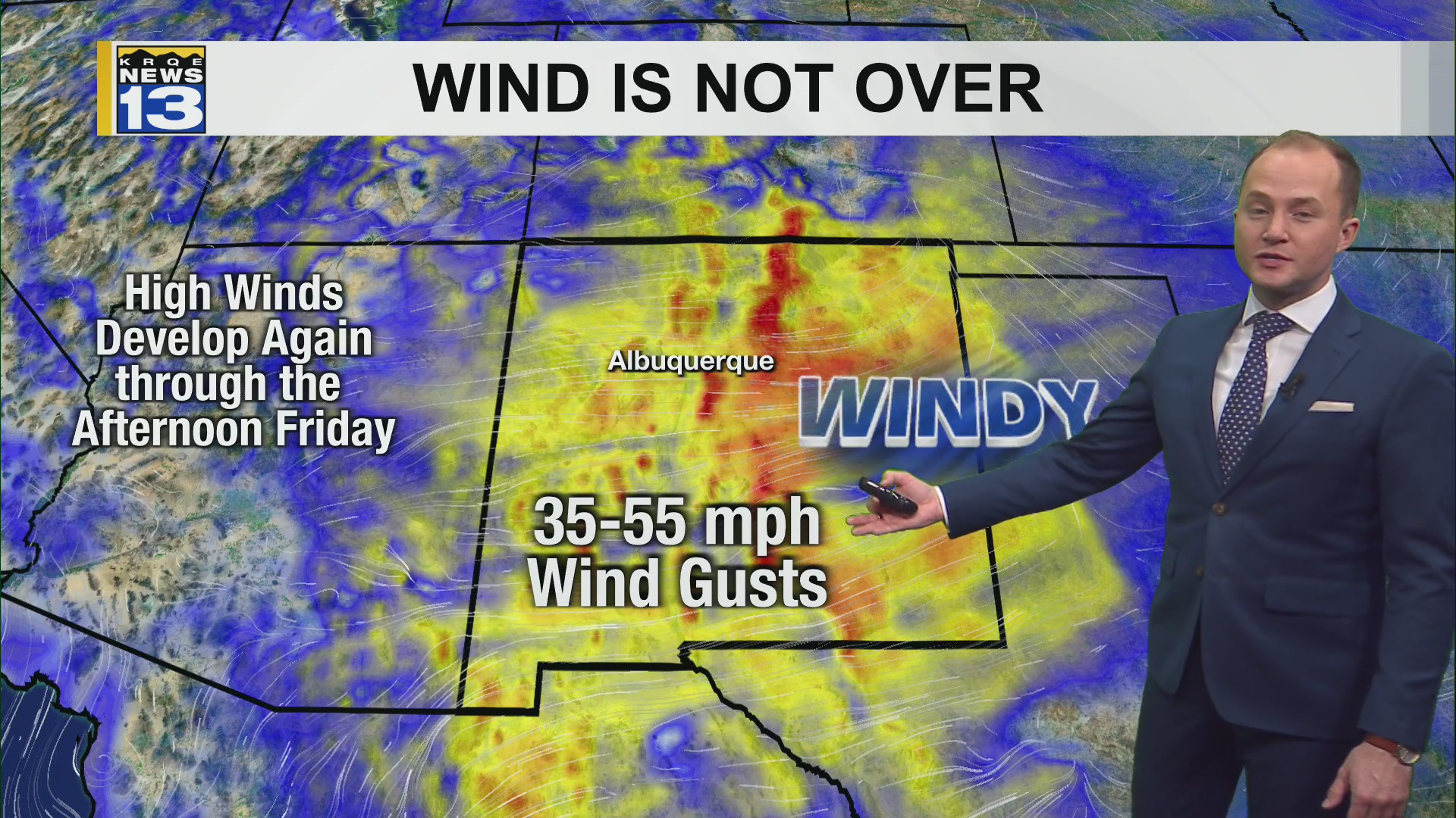 Strong winds return Friday with colder air and snow for parts of New ...