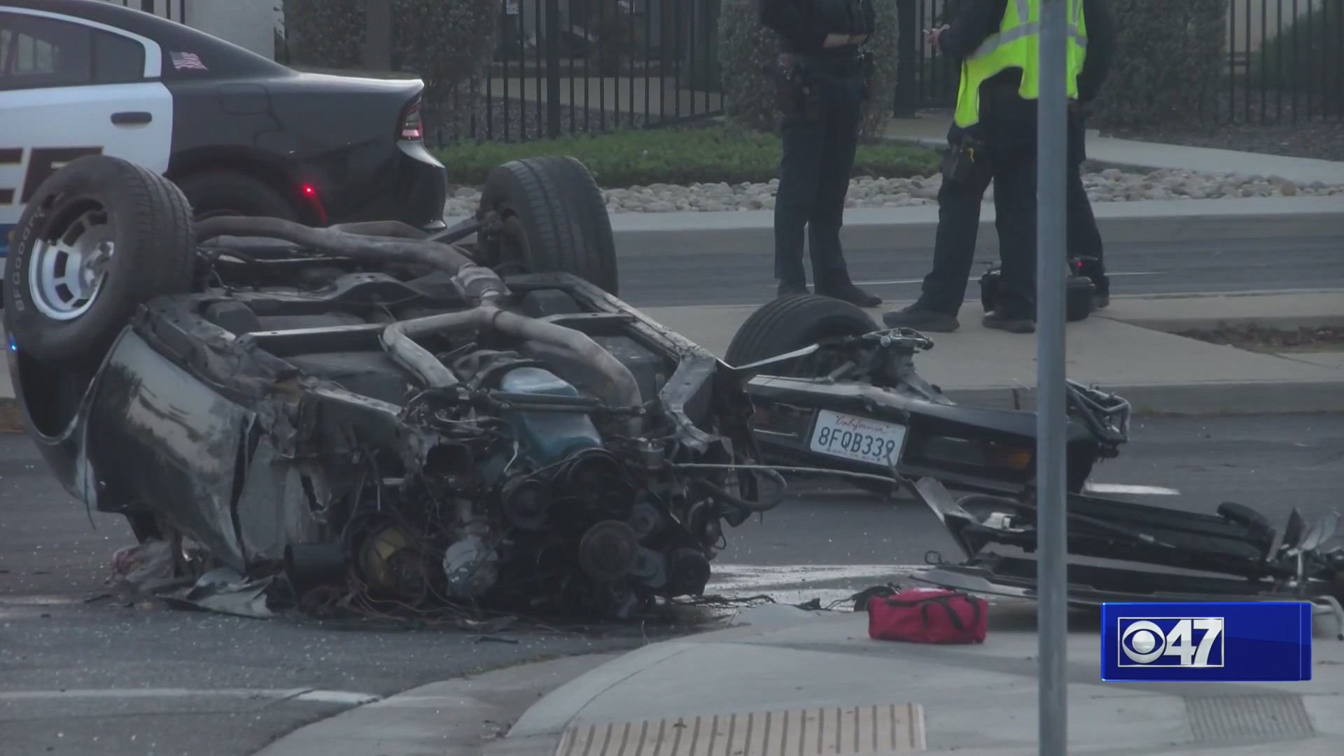 Clovis driver rolls over in Corvette – CBS47 and KSEE24 | News from ...