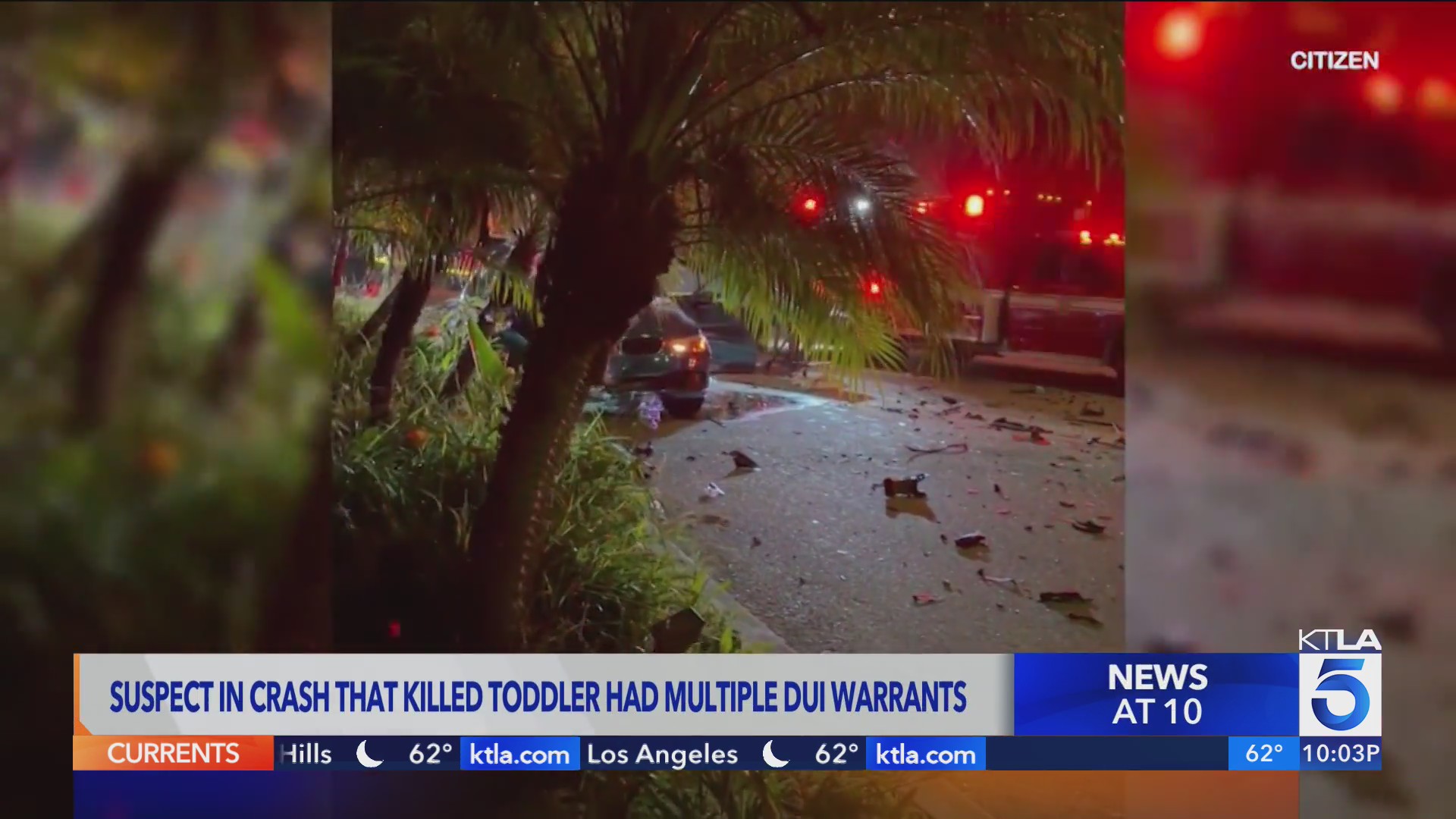 Suspect in crash that killed toddler had multiple DUI warrants – KTLA