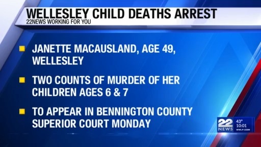 Wellesley mother faces murder charges in deaths of two children – WWLP