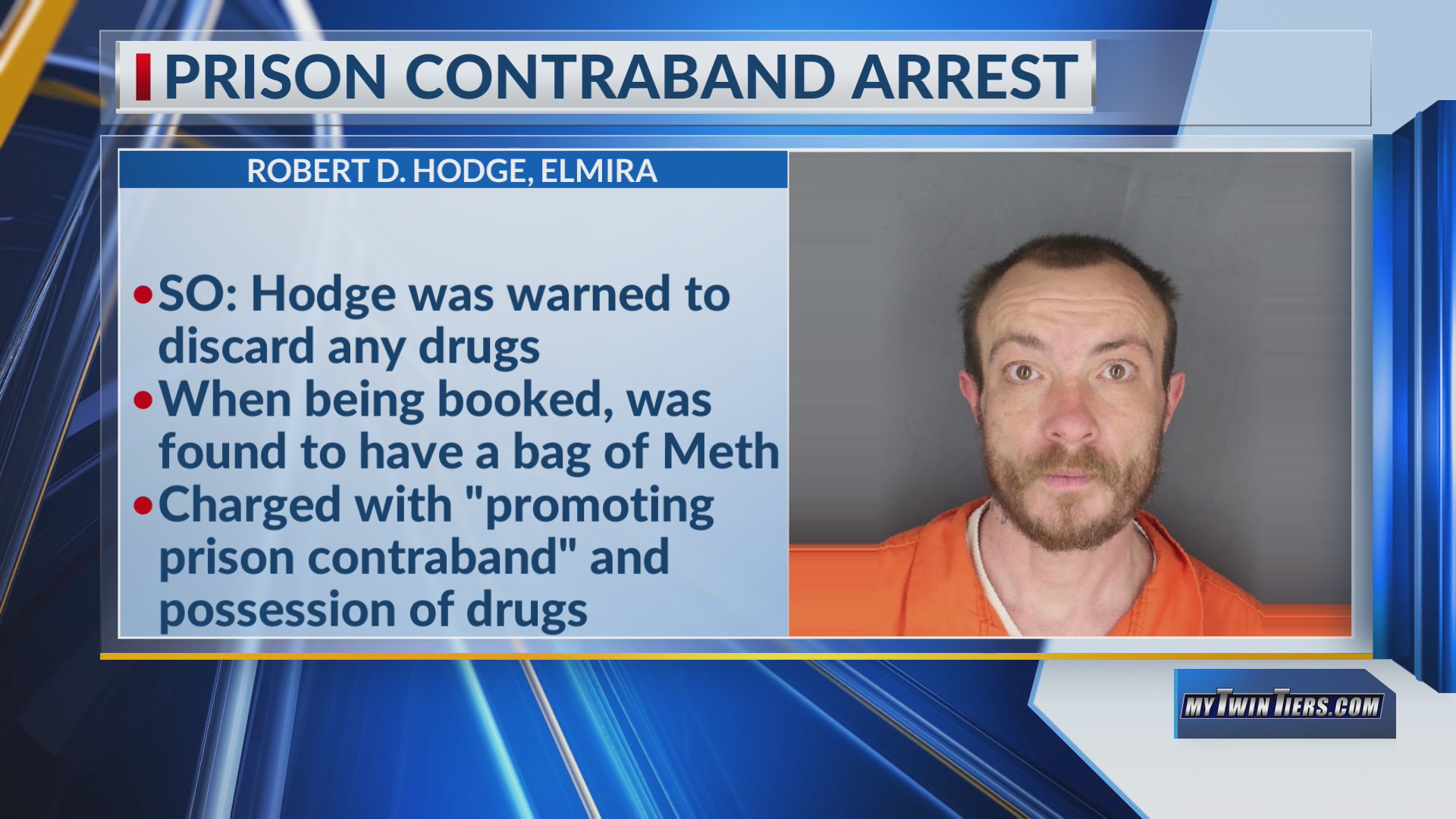Chemung County inmate arrested on contraband-related charges – WETM ...