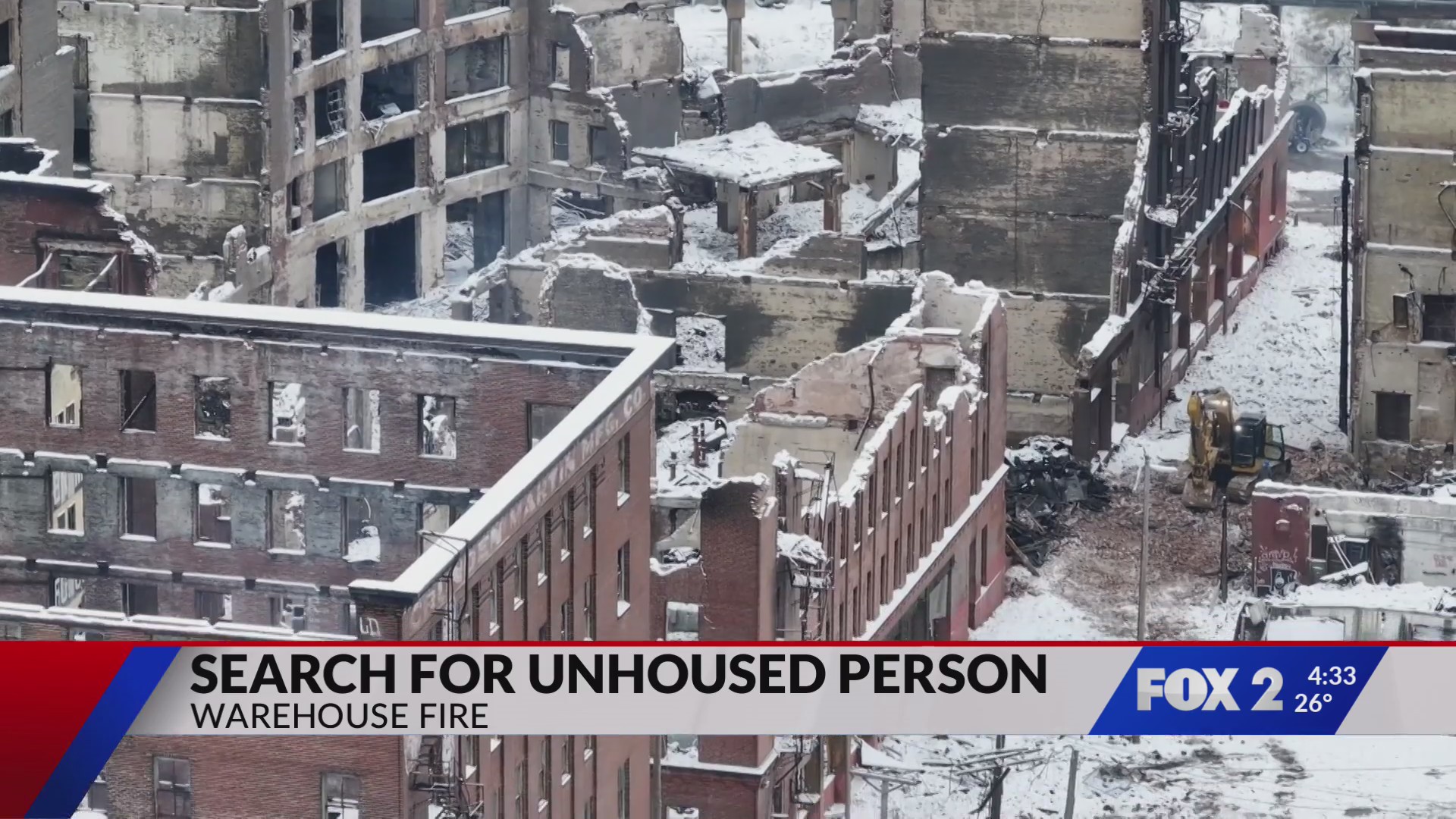 Search for unhoused in aftermath of warehouse fire – FOX 2