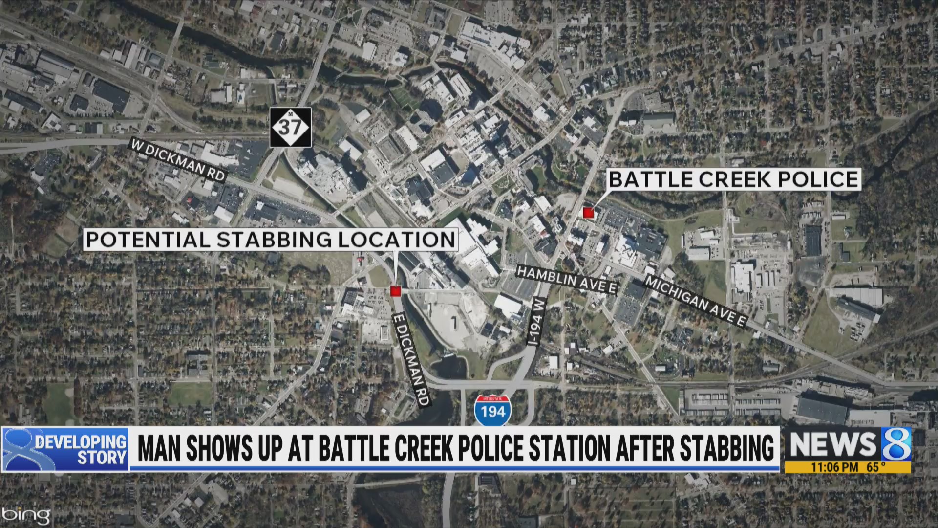 Man shows up at Battle Creek police station after being stabbed; no ...