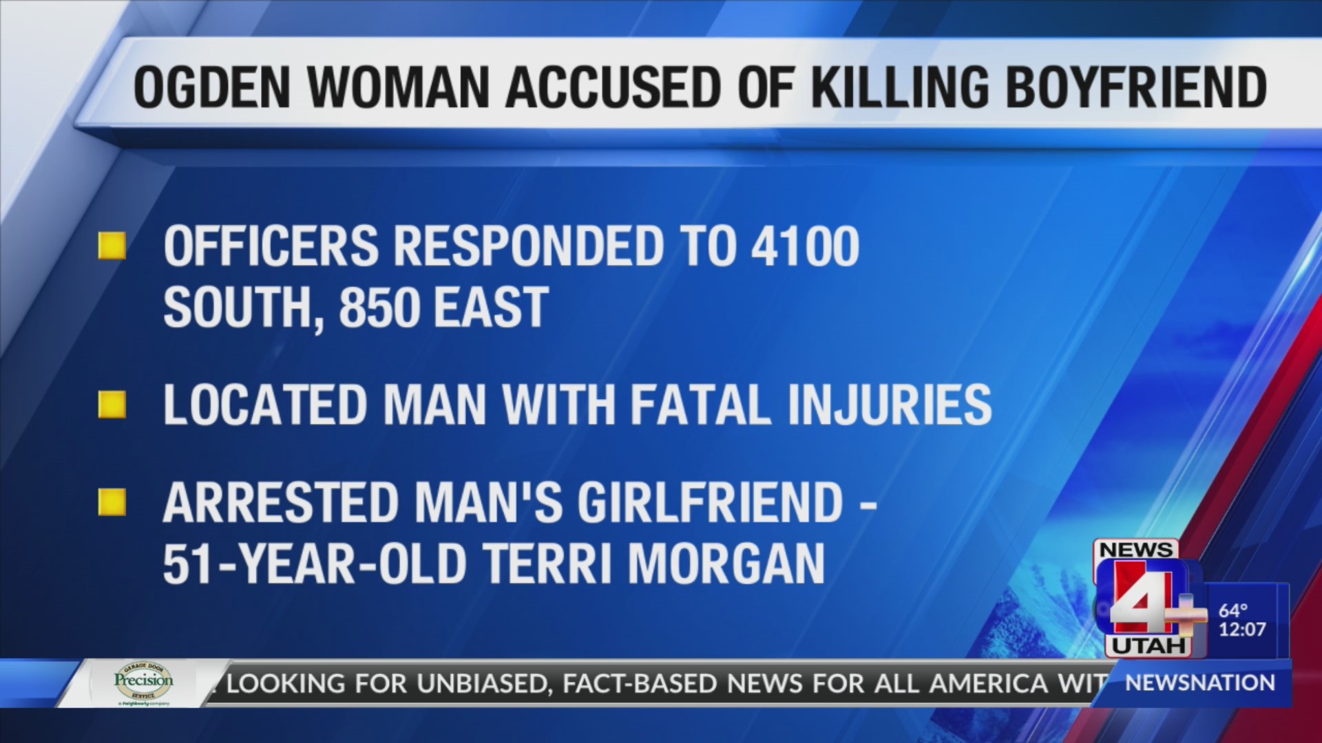 Woman arrested for murder of boyfriend in South Ogden – ABC4 Utah