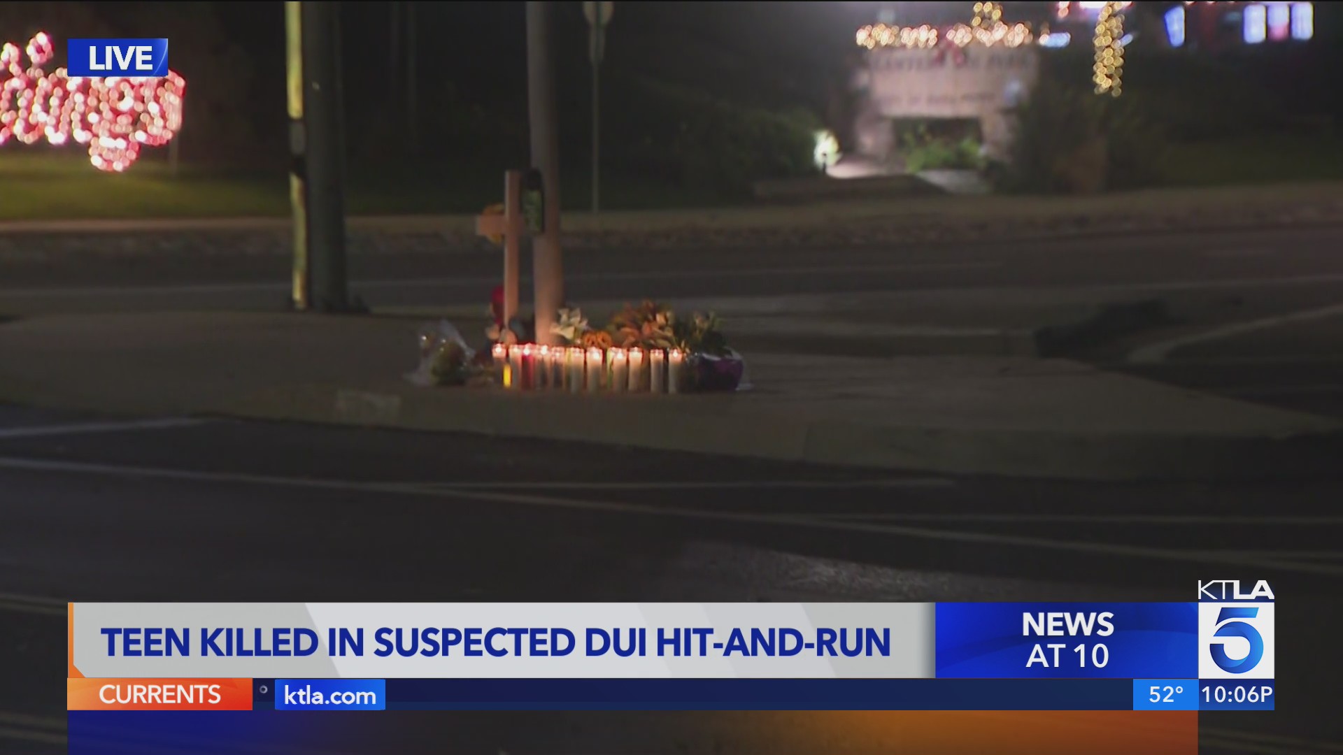 Teen killed in suspected DUI hit-and-run – KTLA