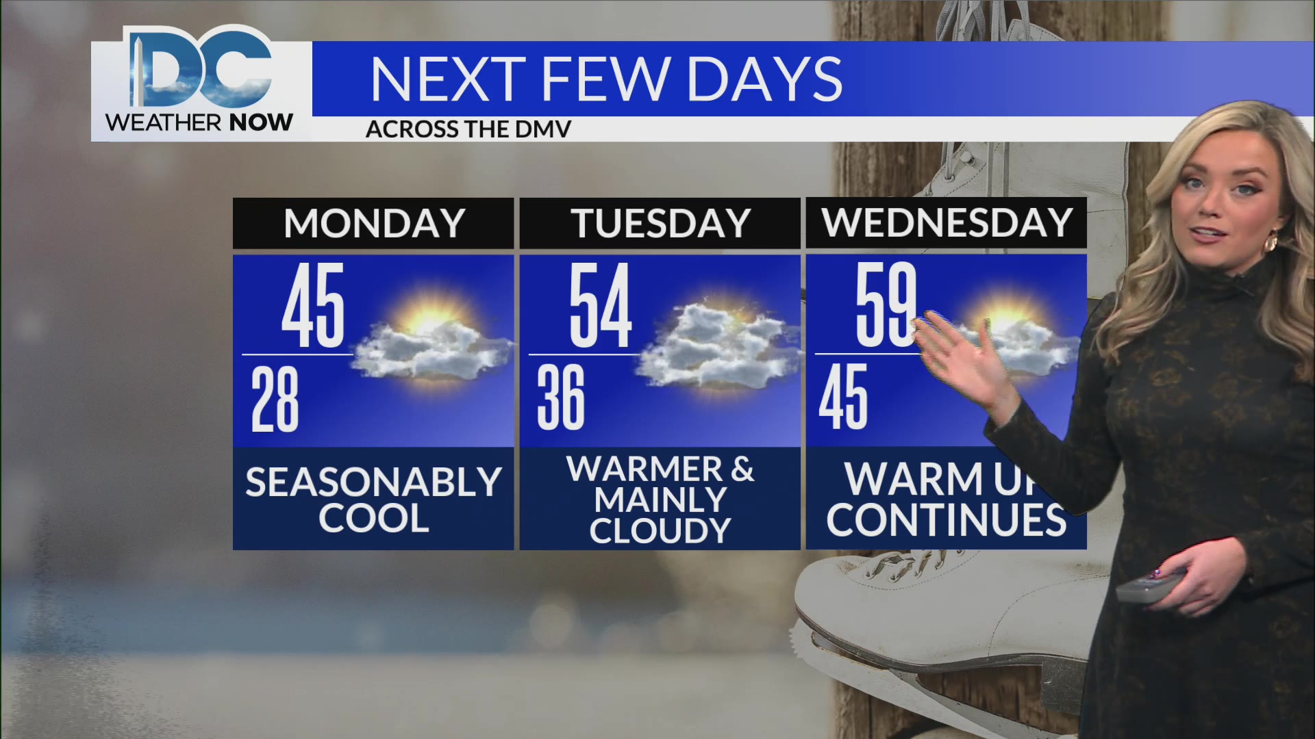 Seasonably cold Monday before warming up Tuesday – DC News Now | DC ...