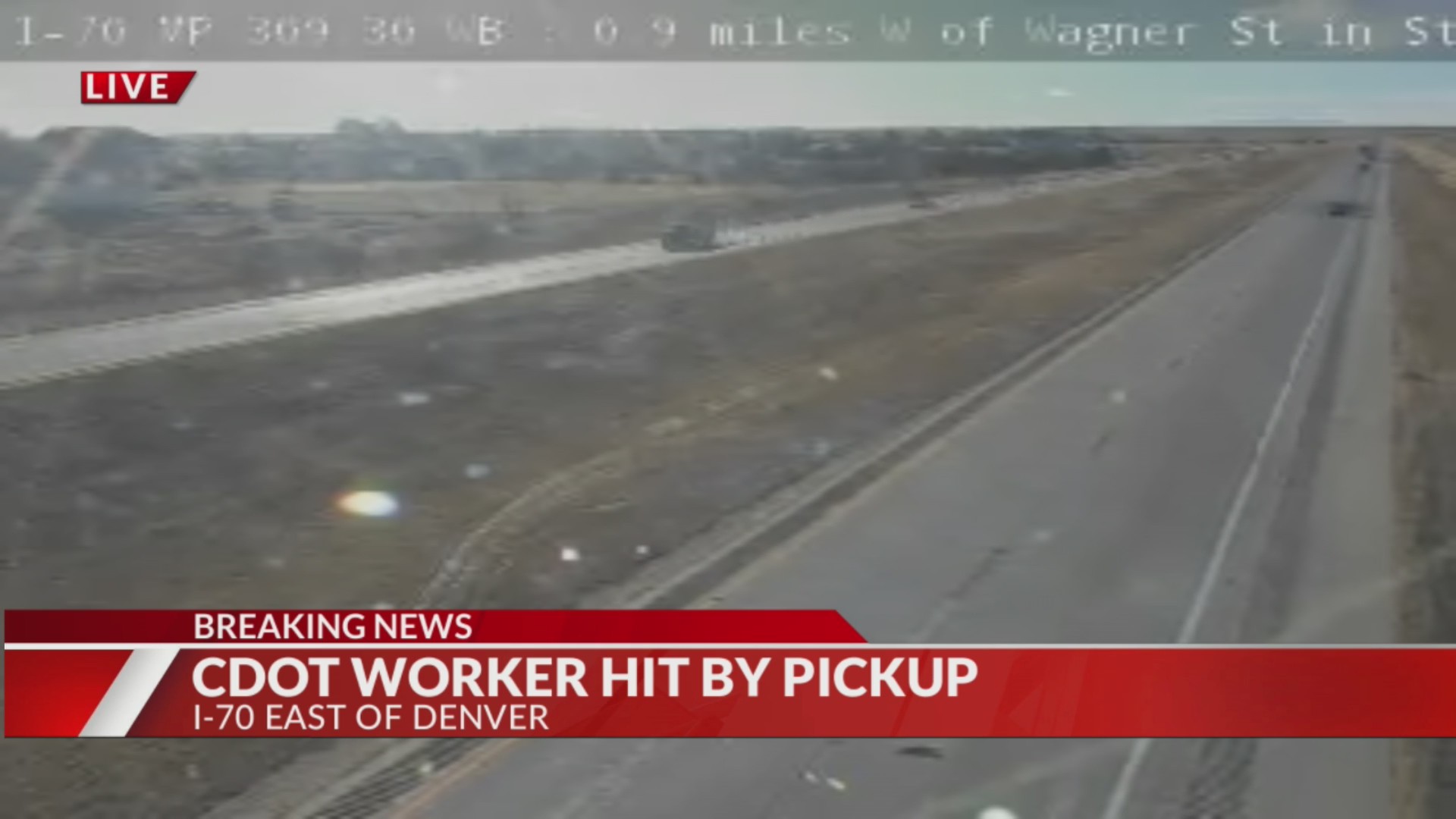 CDOT worker hit along I-70 near Strasburg, driver arrested – FOX31 Denver
