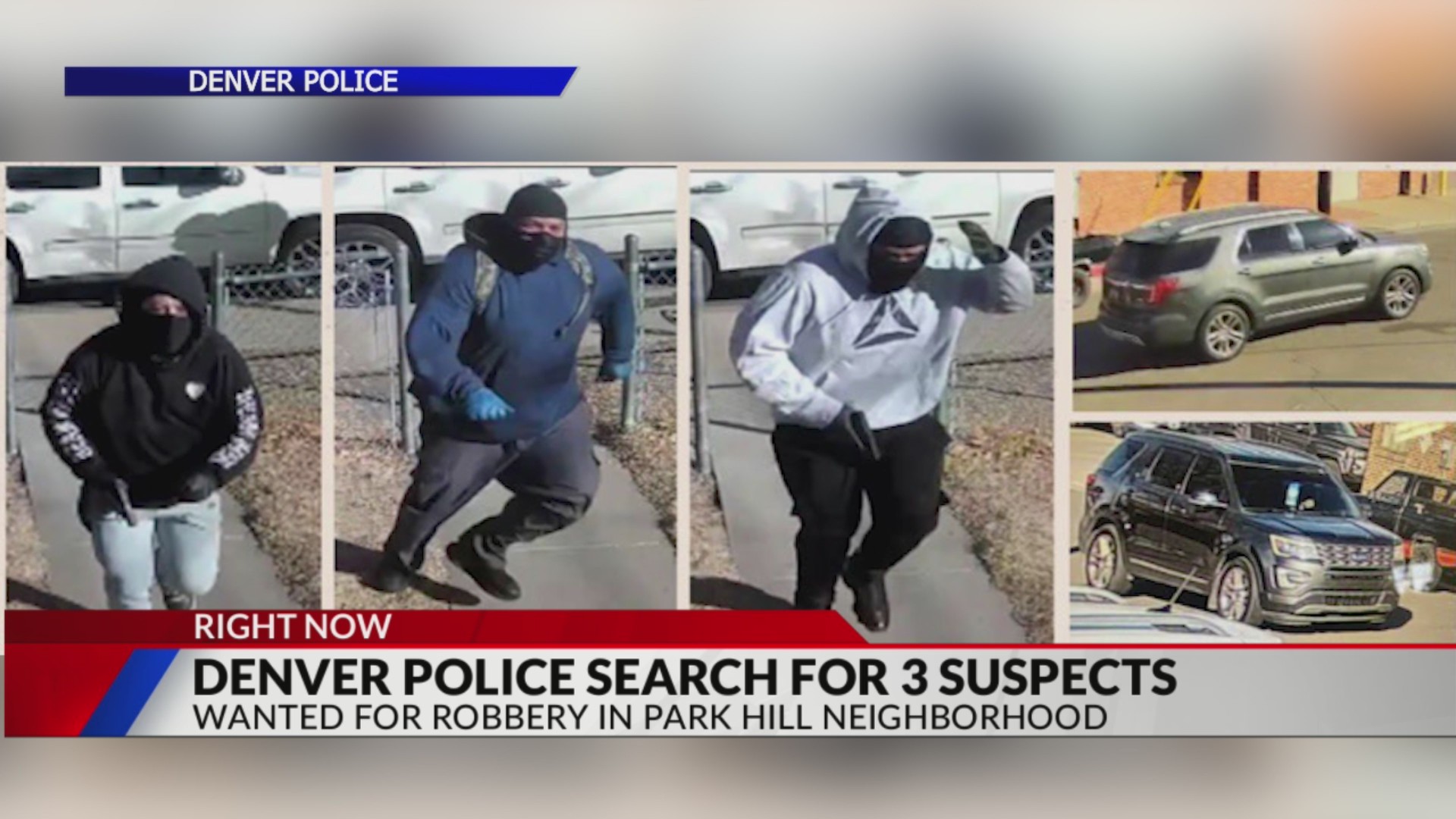 Denver police looking for 3 robbery suspects – FOX31 Denver