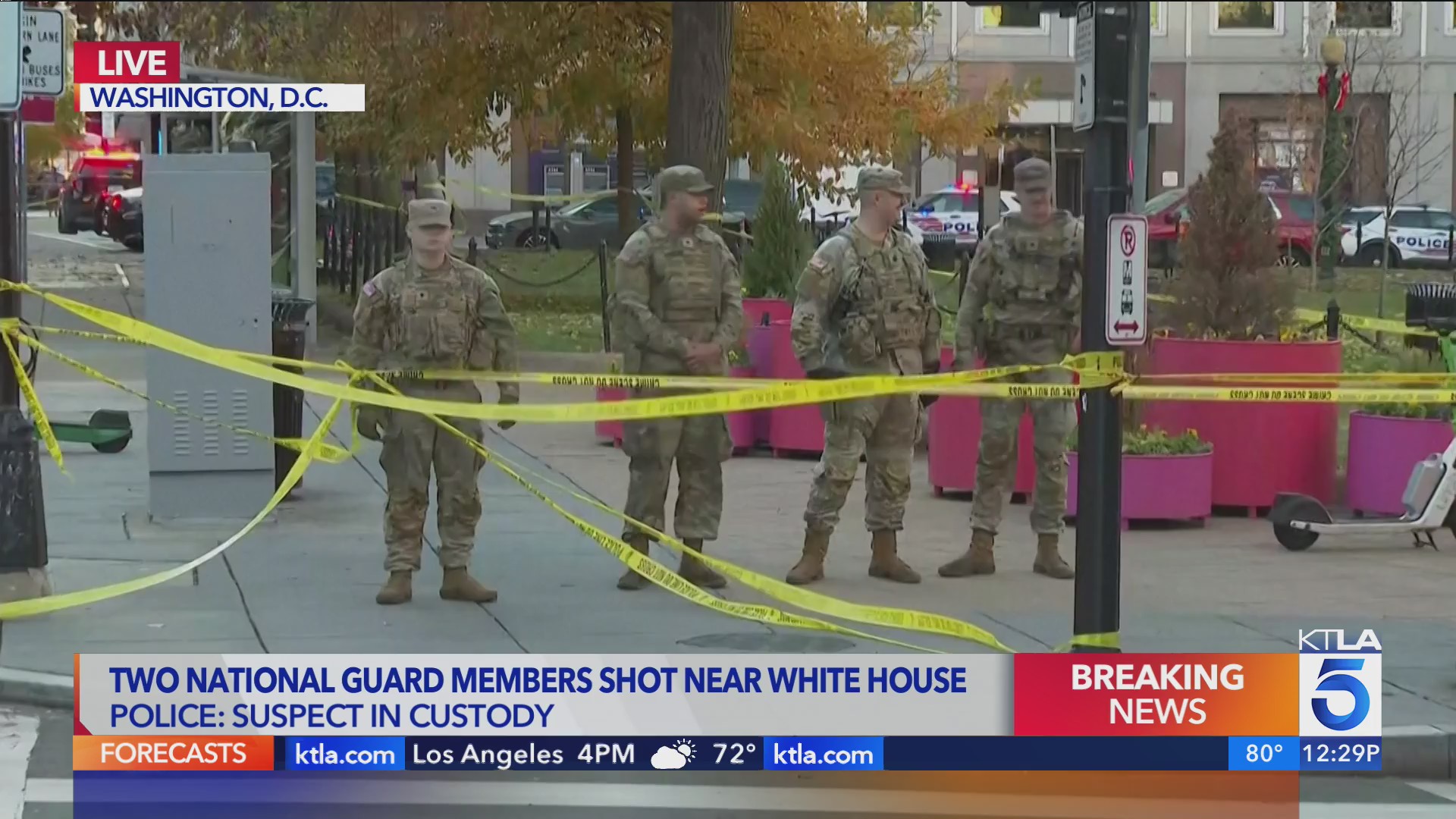 National Guard members shot near White House – KTLA