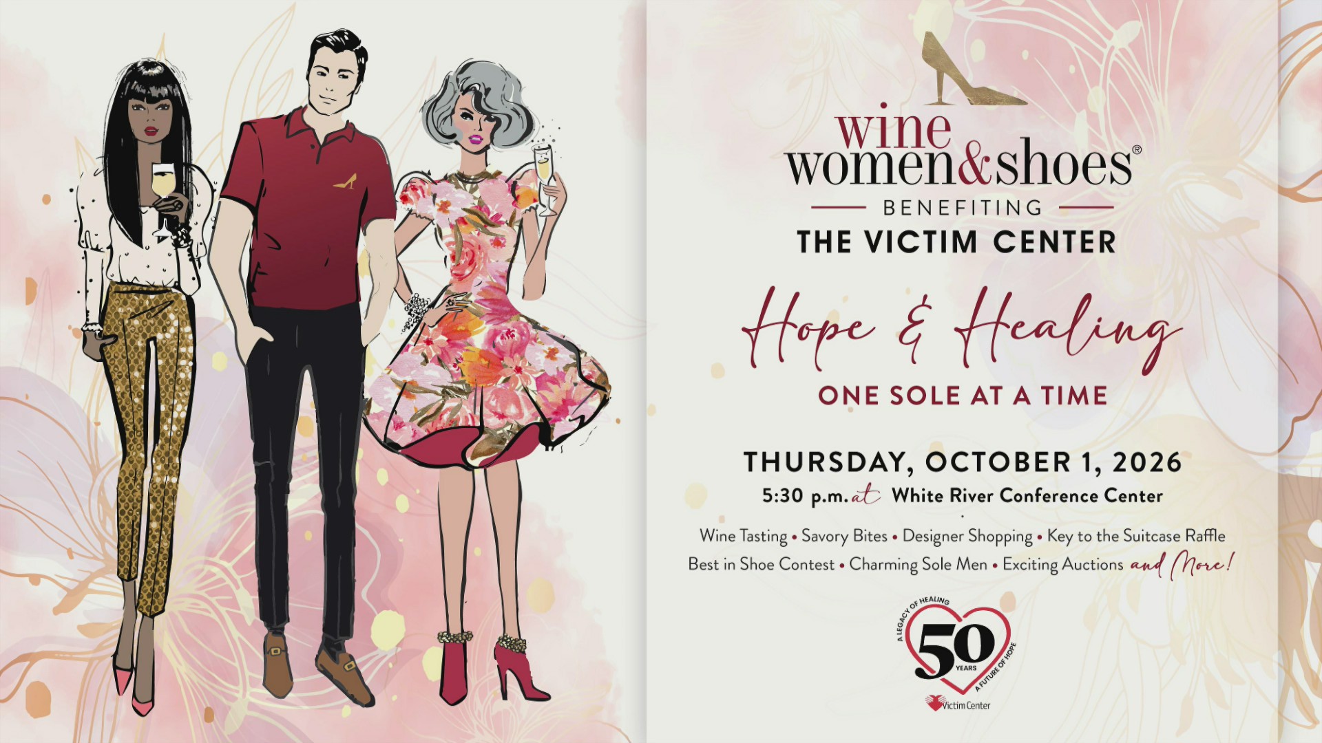The Victim Center's 2026 Wine, Women, & Shoes